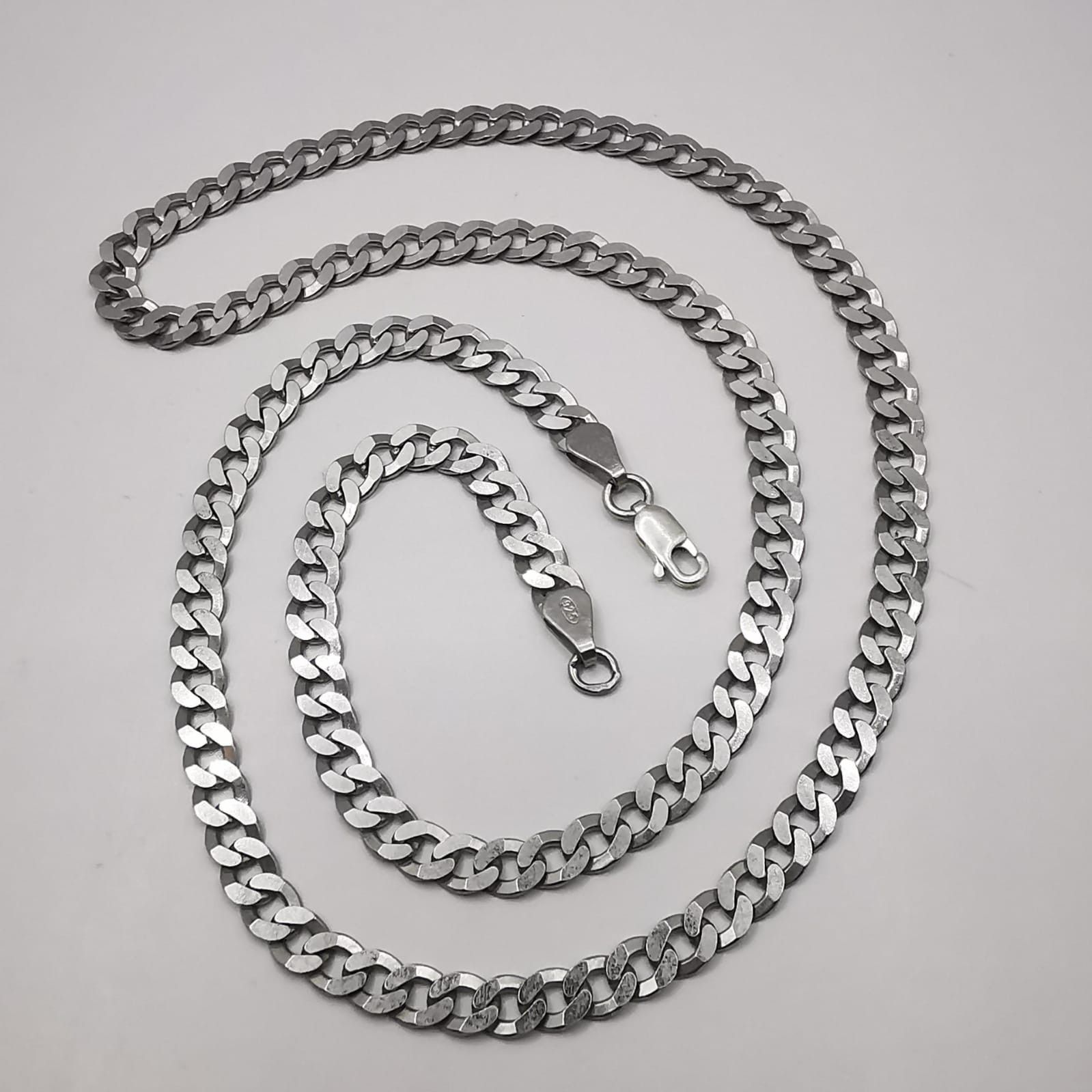 Vintage Jewelry Chain925 Sterling SilverSigned 1865g