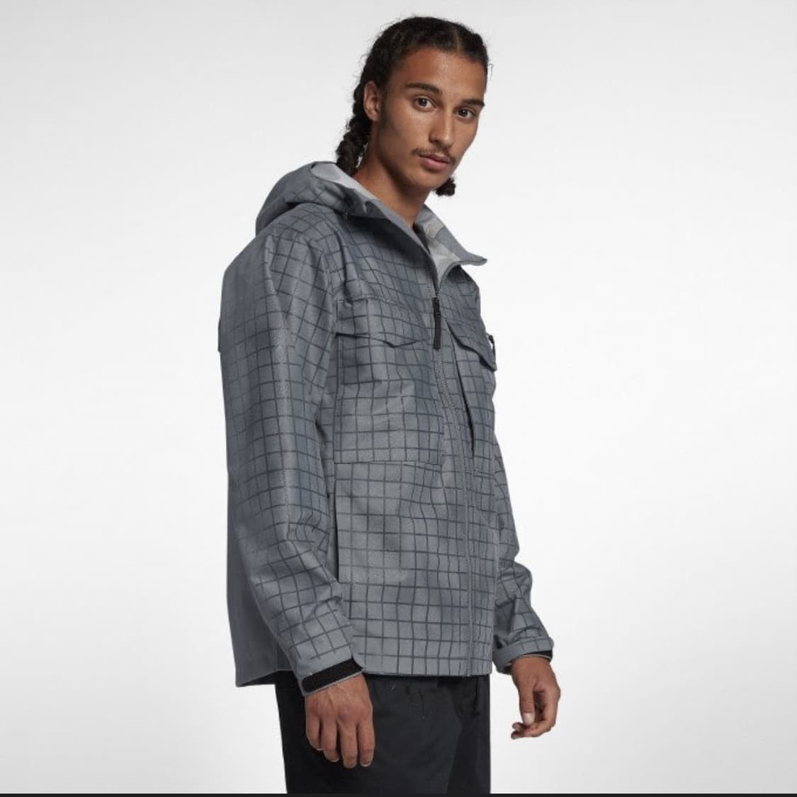 Nike Men’s Nike Lab Collection Wet Reveal Jacket Grey Size US L / EU 52-54 / 3 - 8 Thumbnail