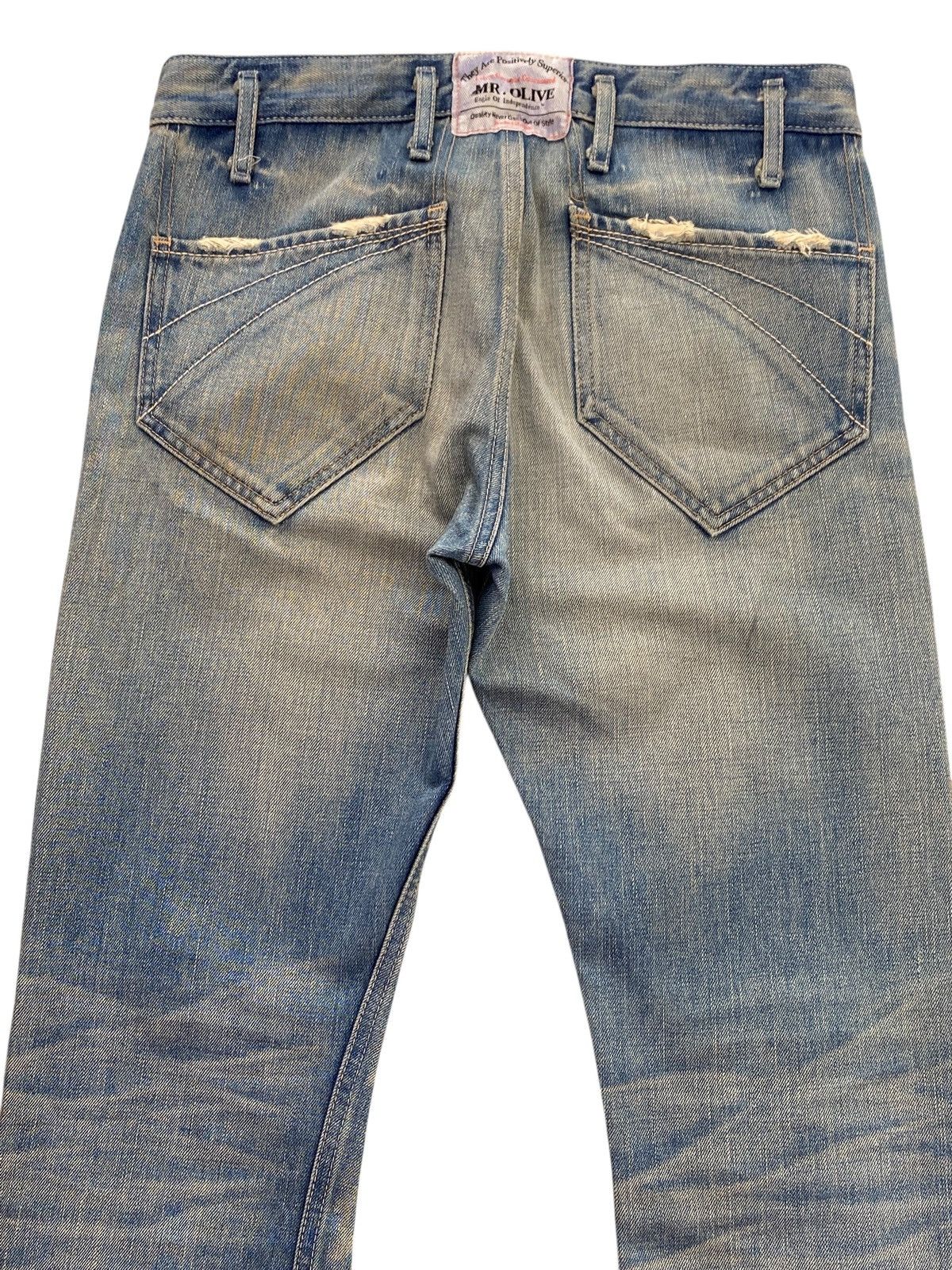 Mr. Olive Mr.Olive Distressed Acid Blue Wash Style Loose Jeans Size US 30 / EU 46 - 4 Thumbnail