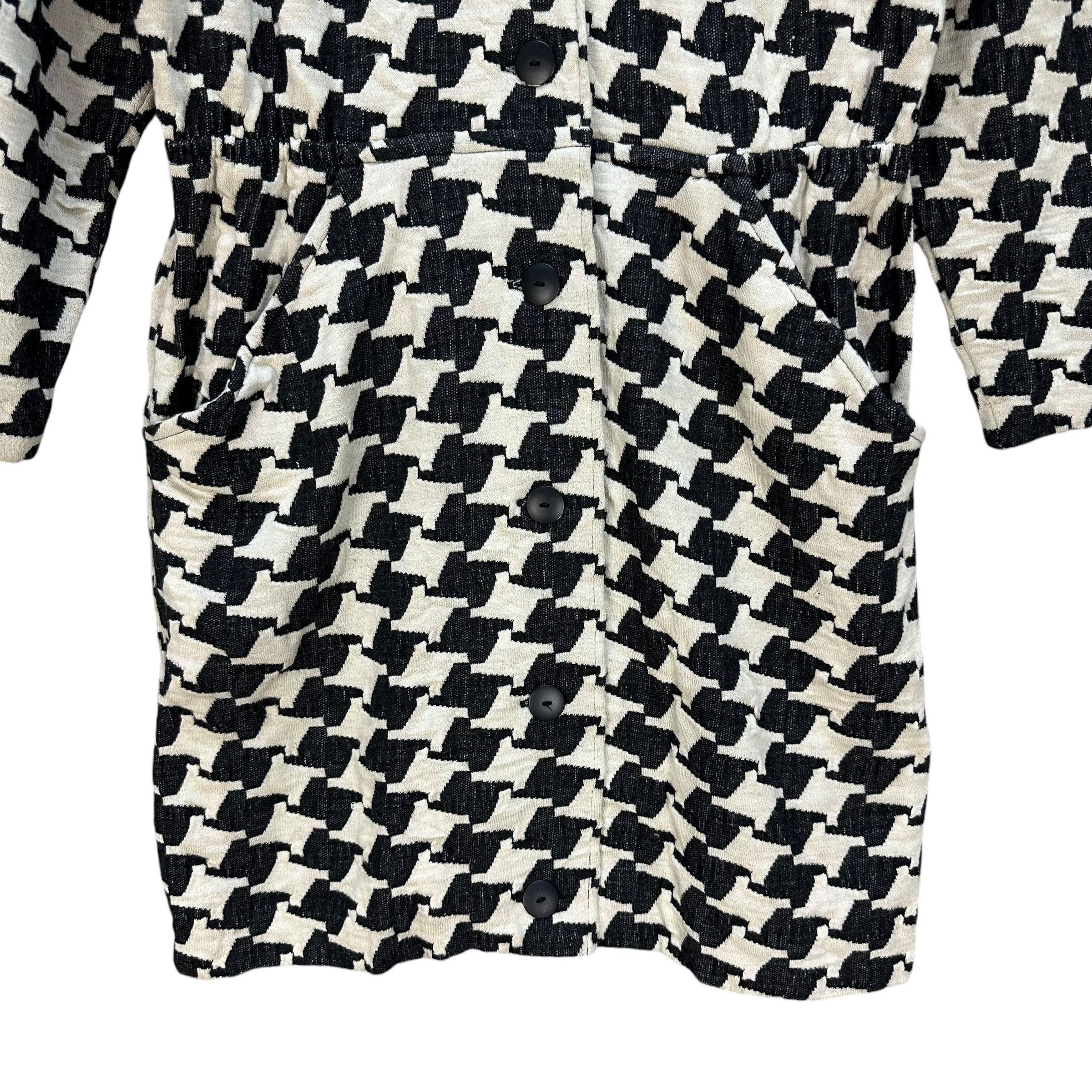 Givenchy GIVENCHY Play Houndstooth Pattern Overcoat Jacket #81-1448 Size M / US 6-8 / IT 42-44 - 4 Thumbnail
