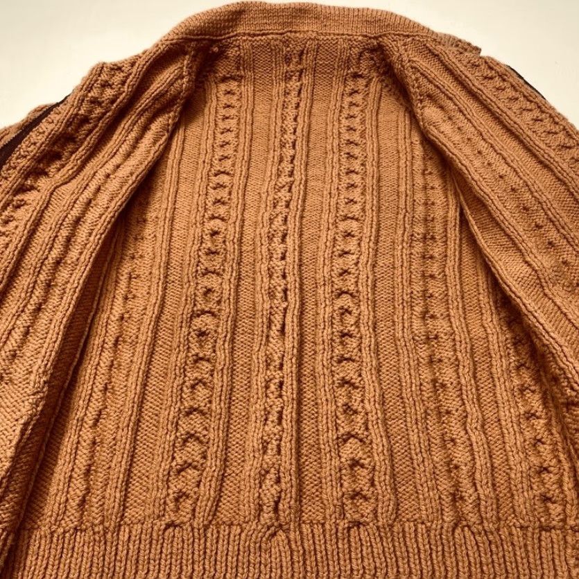Vintage VINTAGE Vintage Chunky Cable Knit Full Zip Sweater Womens Medium Hand Made Unbranded 80s Size M / US 6-8 / IT 42-44 - 7 Thumbnail