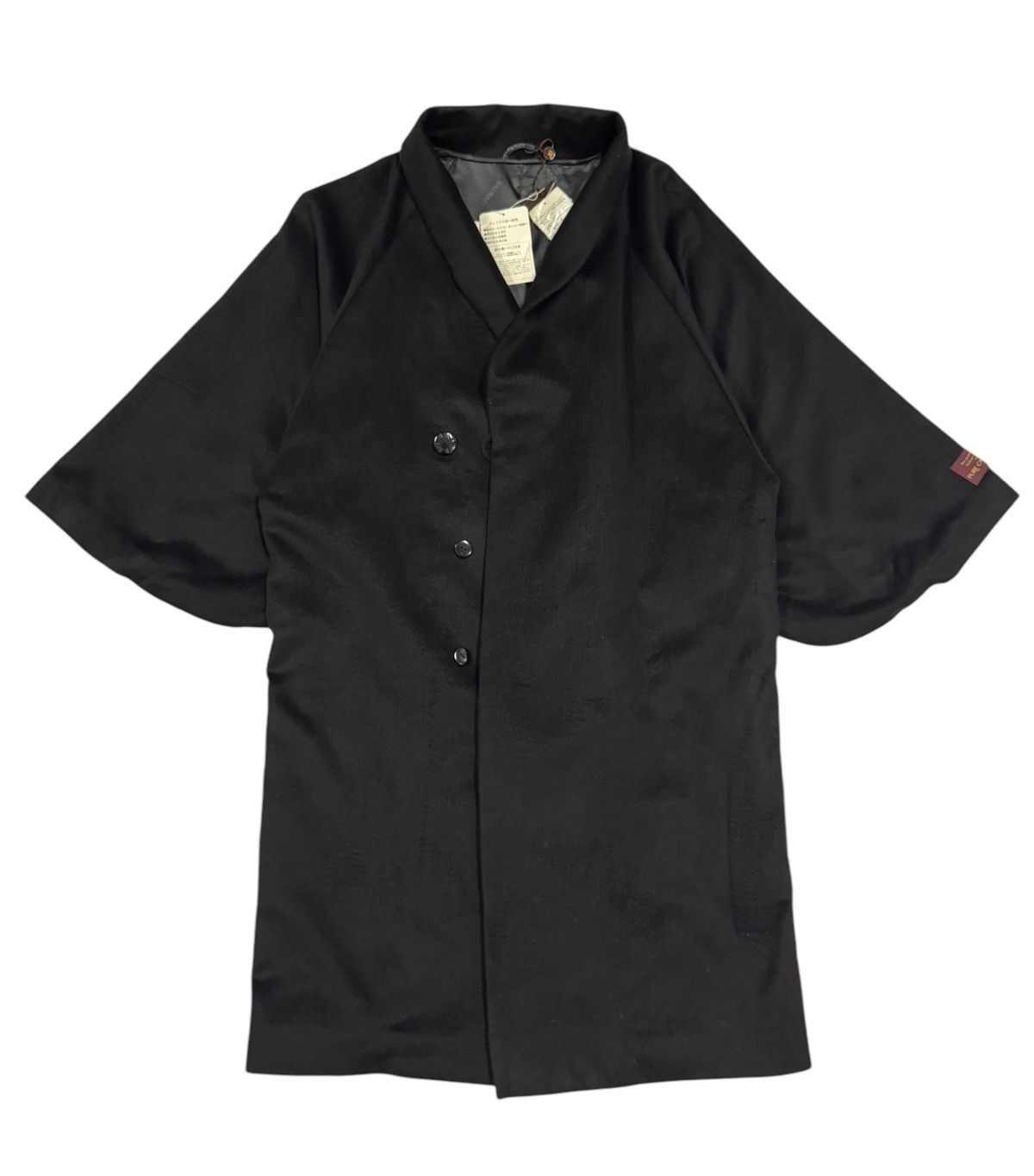 Balmain × Vintage Vtg🔥Balmain Paris Pure Cashmere Buttoned Longjacket Kimono Size US M / EU 48-50 / 2 - 2 Thumbnail