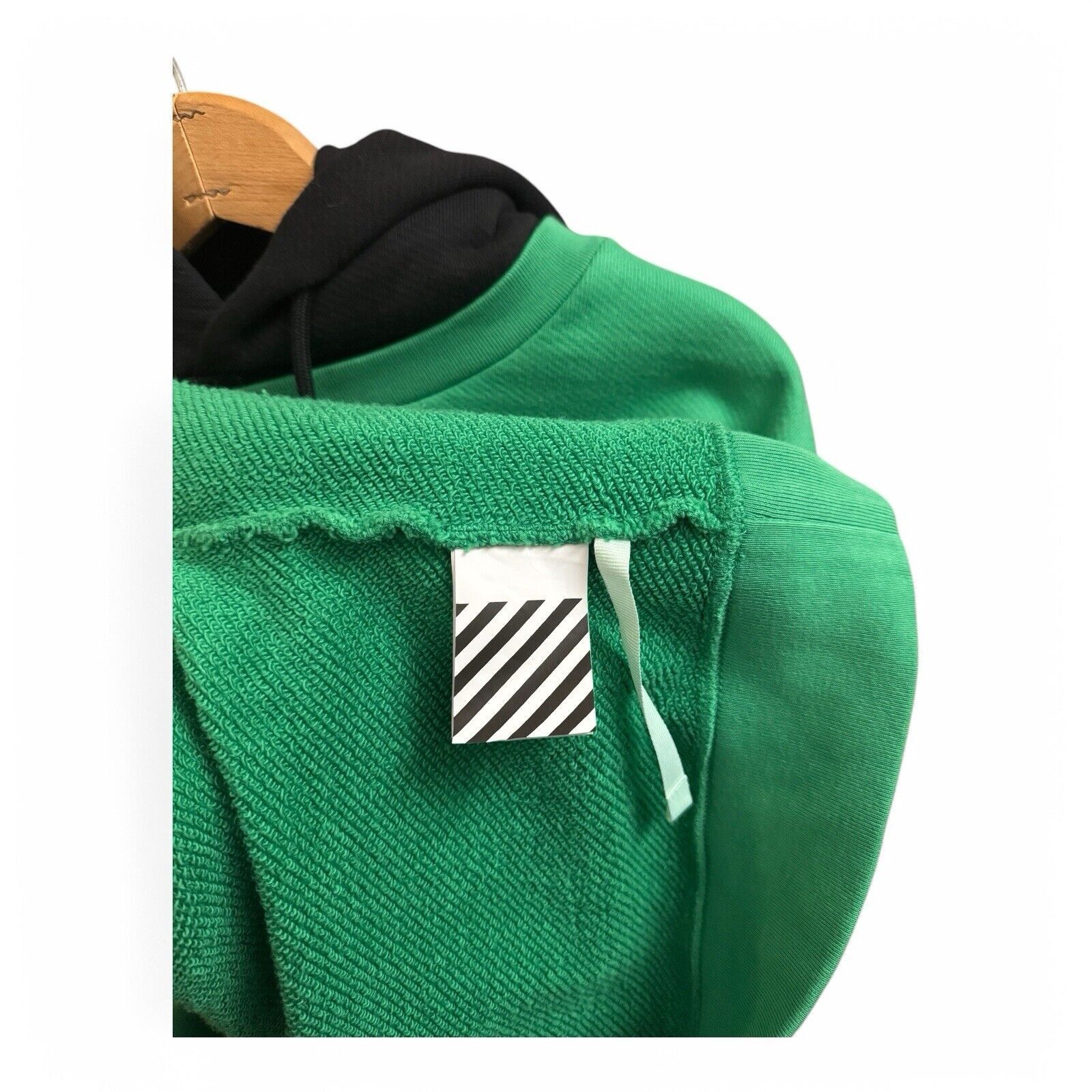 Off-White Off-White "Impressionism" Hoodie Sweatshirt (Green) (Sz XL) Size US XL / EU 56 / 4 - 9 Thumbnail