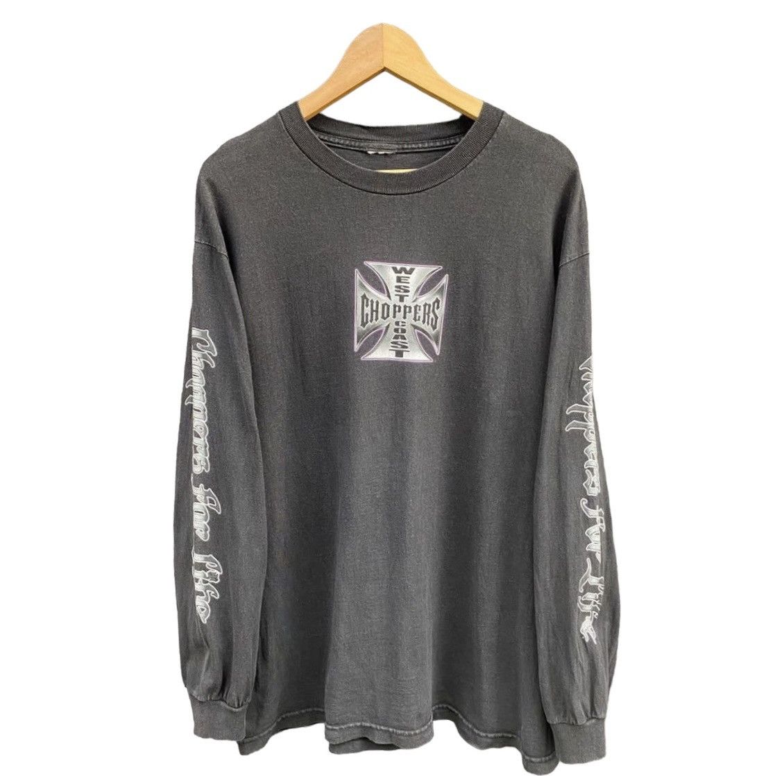 Vintage × West Coast Choppers Vintage Faded West Coast Choppers Long Beach Tshirt Size US L / EU 52-54 / 3 - 3 Thumbnail