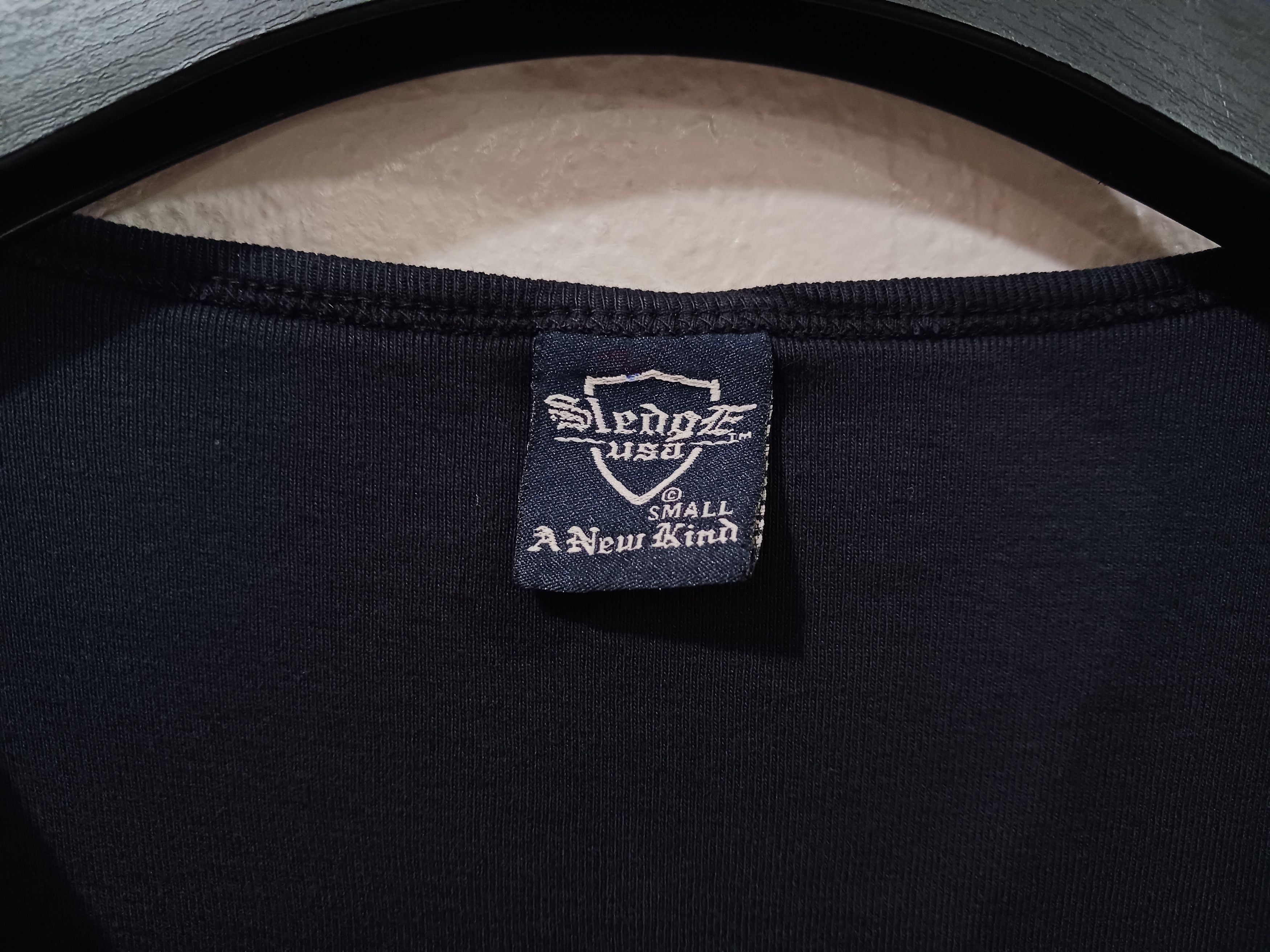 Vintage Sledge USA "Damask" Vintage 2000s 3/4 Sleeve V-Neck L/S Tee Size S / US 4 / IT 40 - 3 Thumbnail