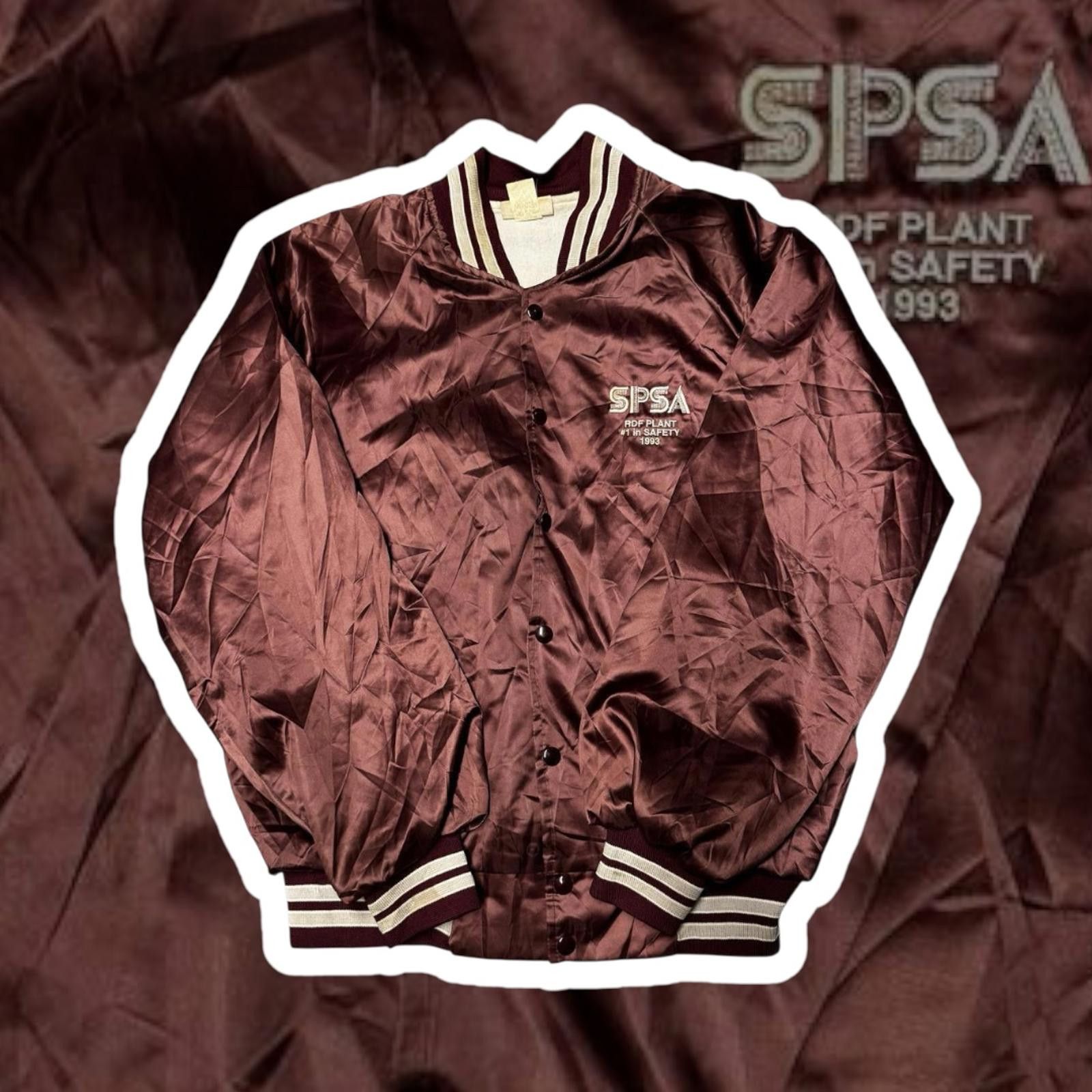 Other Vintage SPSA Satin Bomber Jacket Size US L / EU 52-54 / 3 - 1 Thumbnail