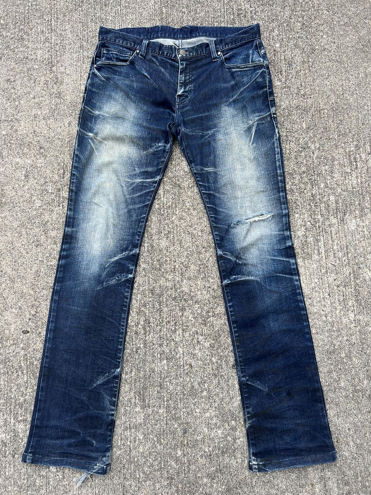 Tornado Mart Vintage Tornado Mart Distress Fade Denim Stretch Flare Jeans Size US 32 / EU 48 - 1 Thumbnail