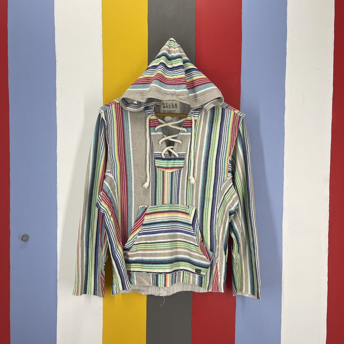 Billabong BILLABONG Multicolor Striped Hoodie #1921/10 Size US M / EU 48-50 / 2 - 1 Thumbnail