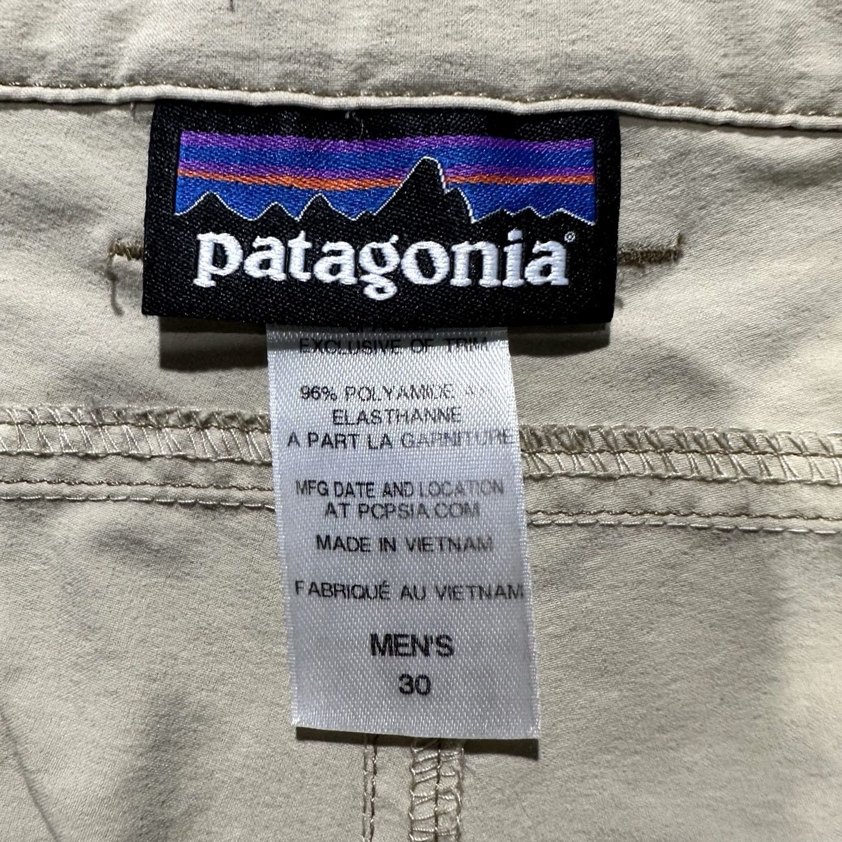 Patagonia Patagonia Rock Craft Bike Shorts Men 30 Beige Lightweight Athletic Size US 33 - 4 Thumbnail