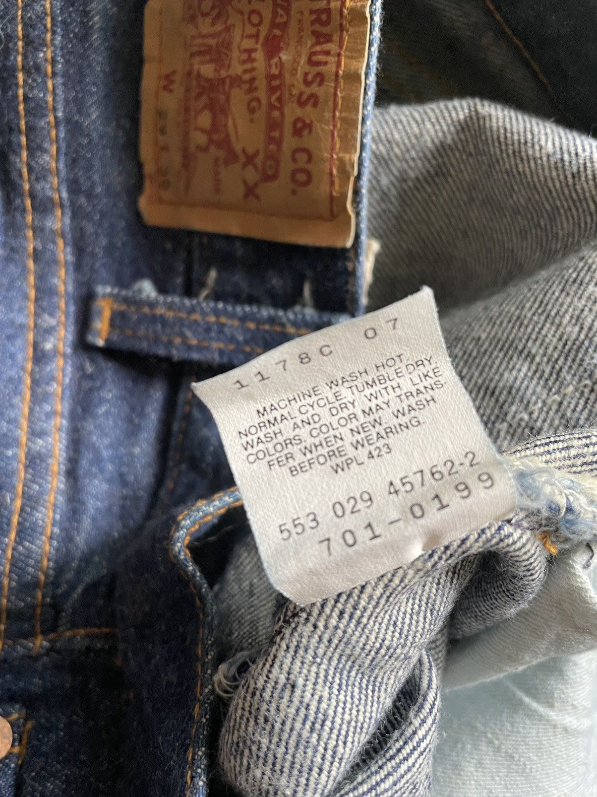 Levi's × Levi's Vintage Clothing × Vintage Vintage 80s Levis 501 Student USA 29x36 Size US 29 - 6 Thumbnail