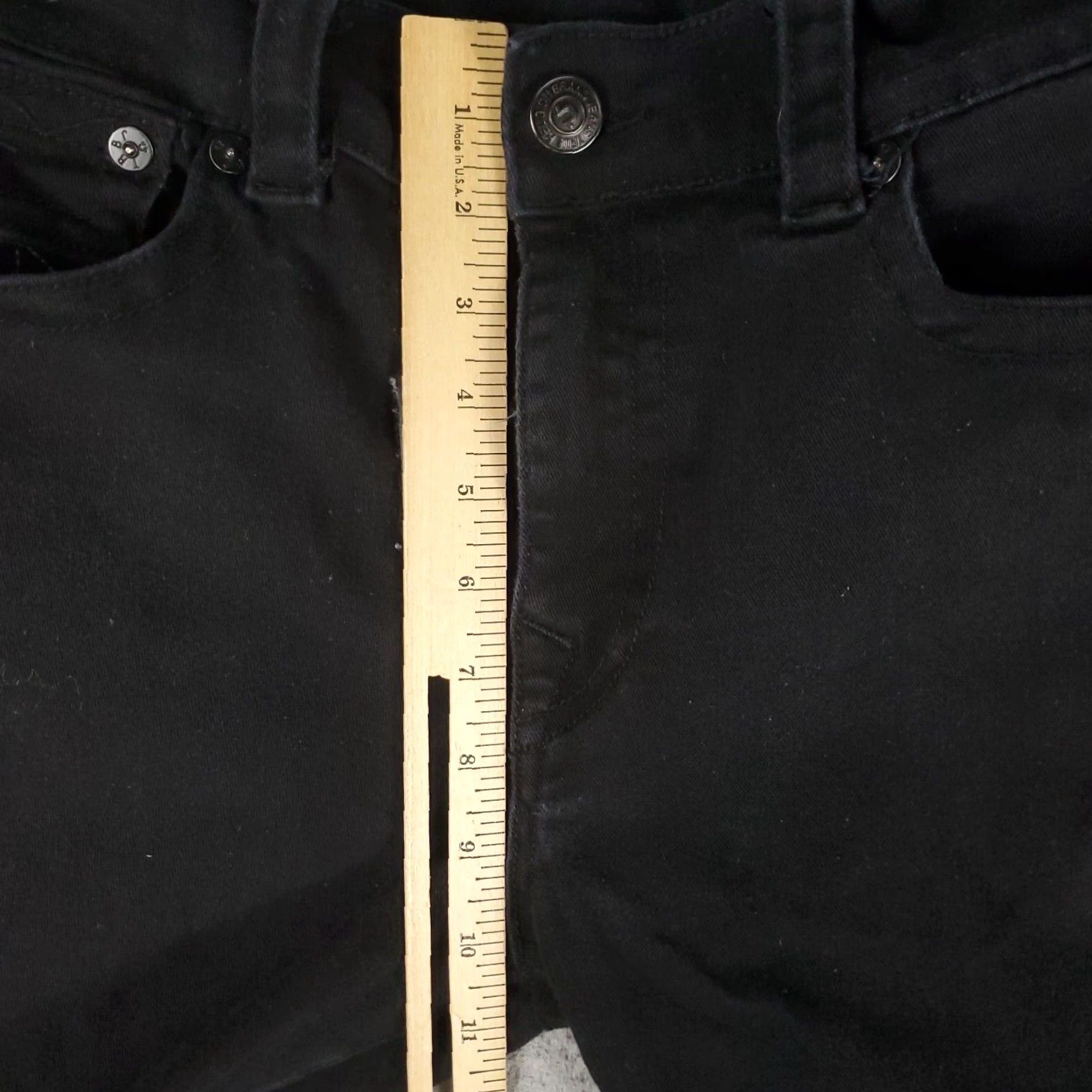 True Religion VINTAGE True Religion Jeans Mens Slim Fit Skinny Pants 33x31 Black Denim USA Fall Winter Size US 33 - 5 Thumbnail