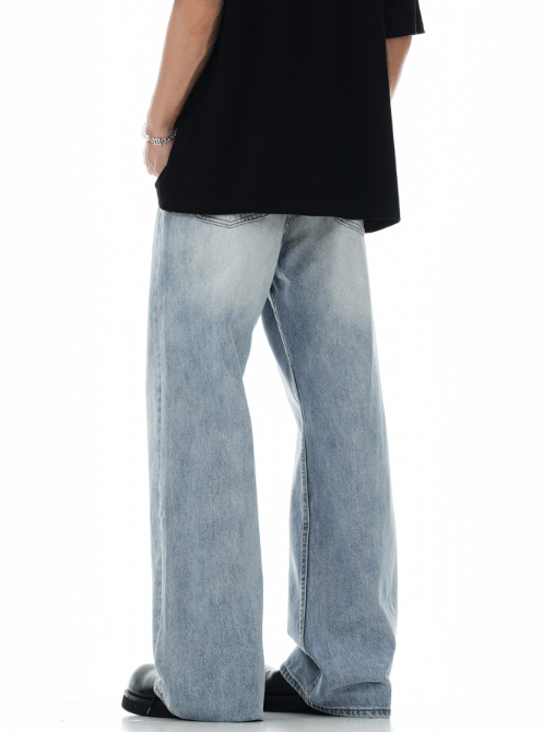 Japanese Brand American retro washed distressed casual jeans Size US 32 / EU 48 - 4 Thumbnail