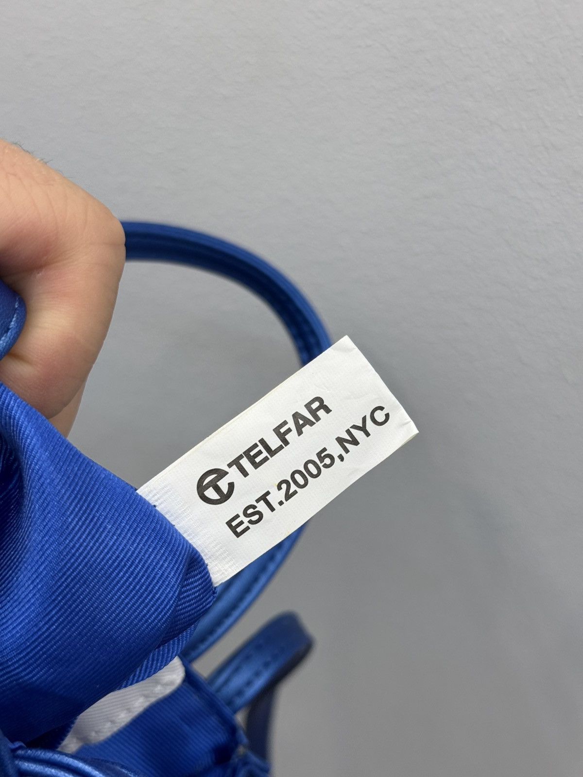 Telfar Telfar Small Blue Shopping Bag Size ONE SIZE - 5 Thumbnail