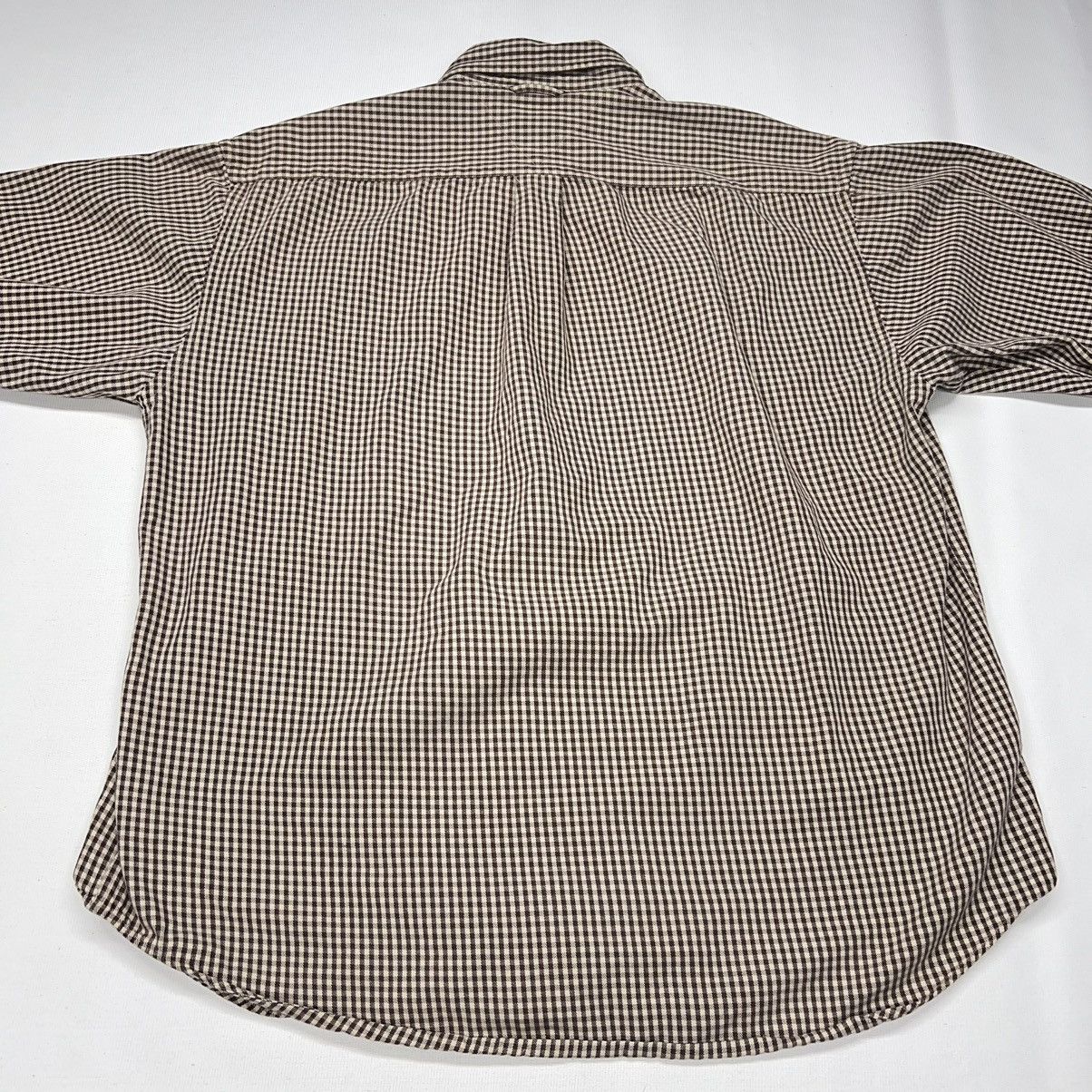 Tommy Hilfiger × Vintage Vintage Tommy Hilfiger Shirt Brown Tan Plaid Collared Button Size US XL / EU 56 / 4 - 11 Thumbnail