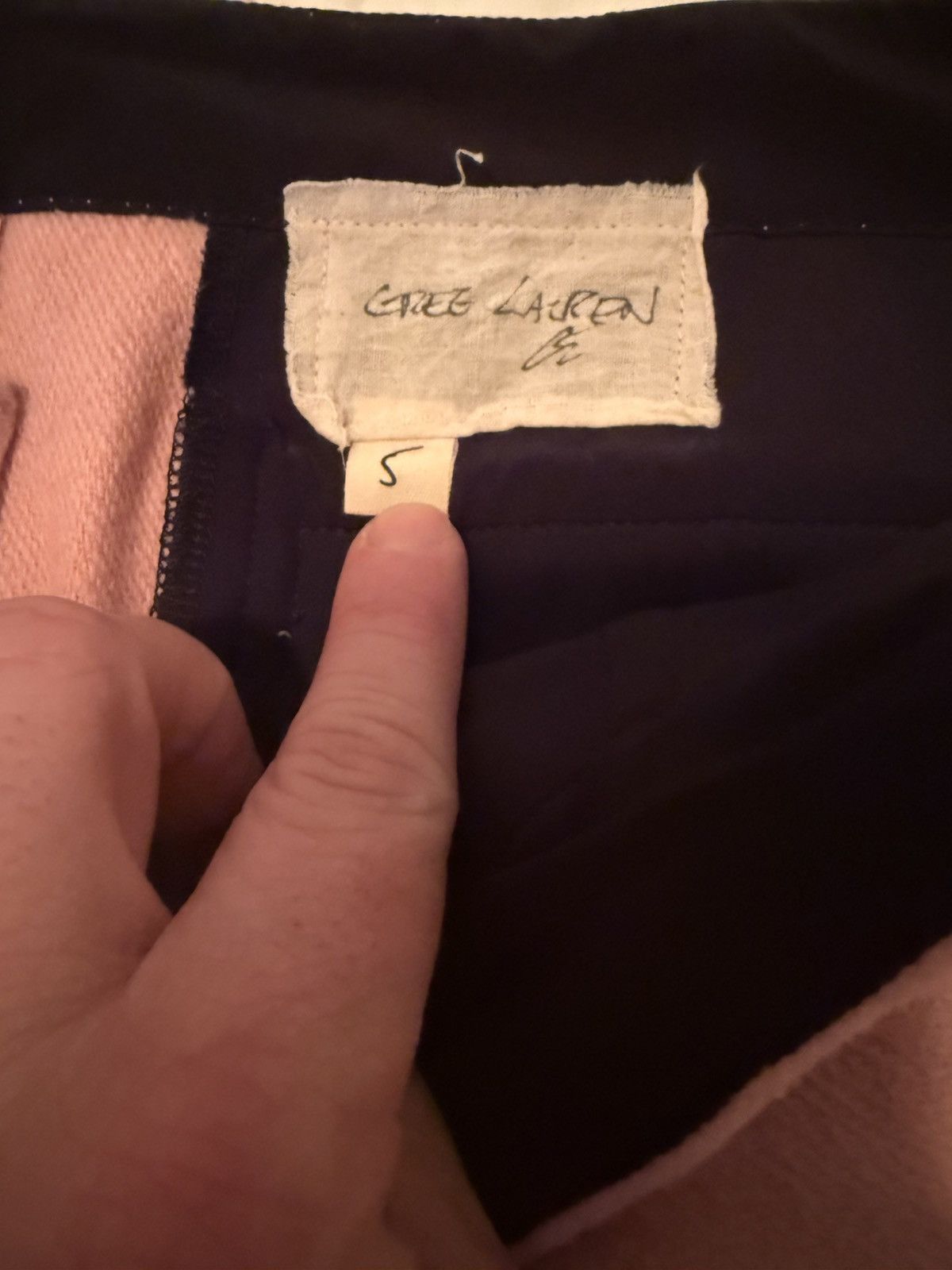 Greg Lauren *RARE* Greg Lauren Pink Wool Long Trouser (sz GL 5) Size US 38 / EU 54 - 5 Thumbnail