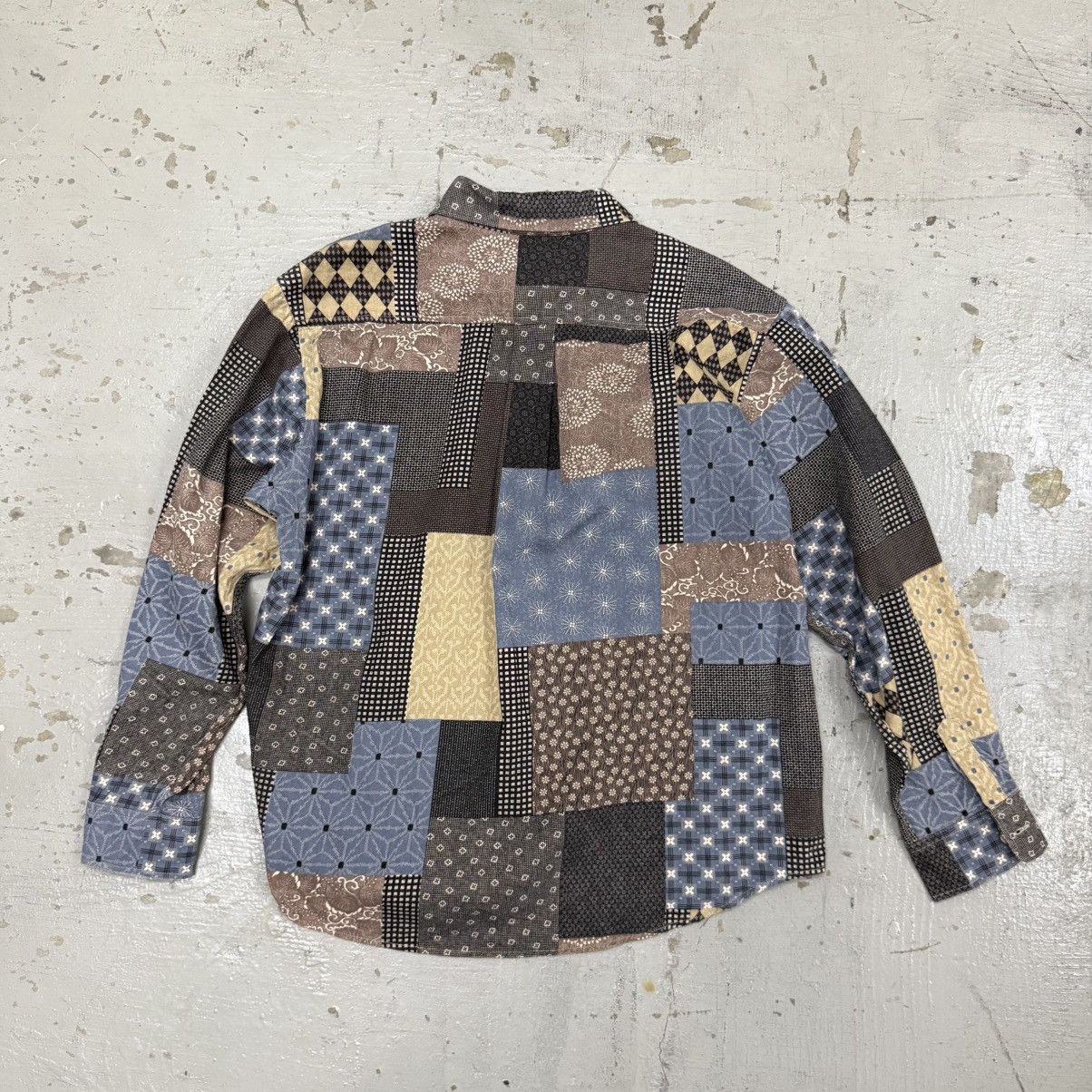 Japanese Brand ChangeWell Japan Patchwork Sashiko Boro Design Shirt Kapital Size US XL / EU 56 / 4 - 2 Thumbnail