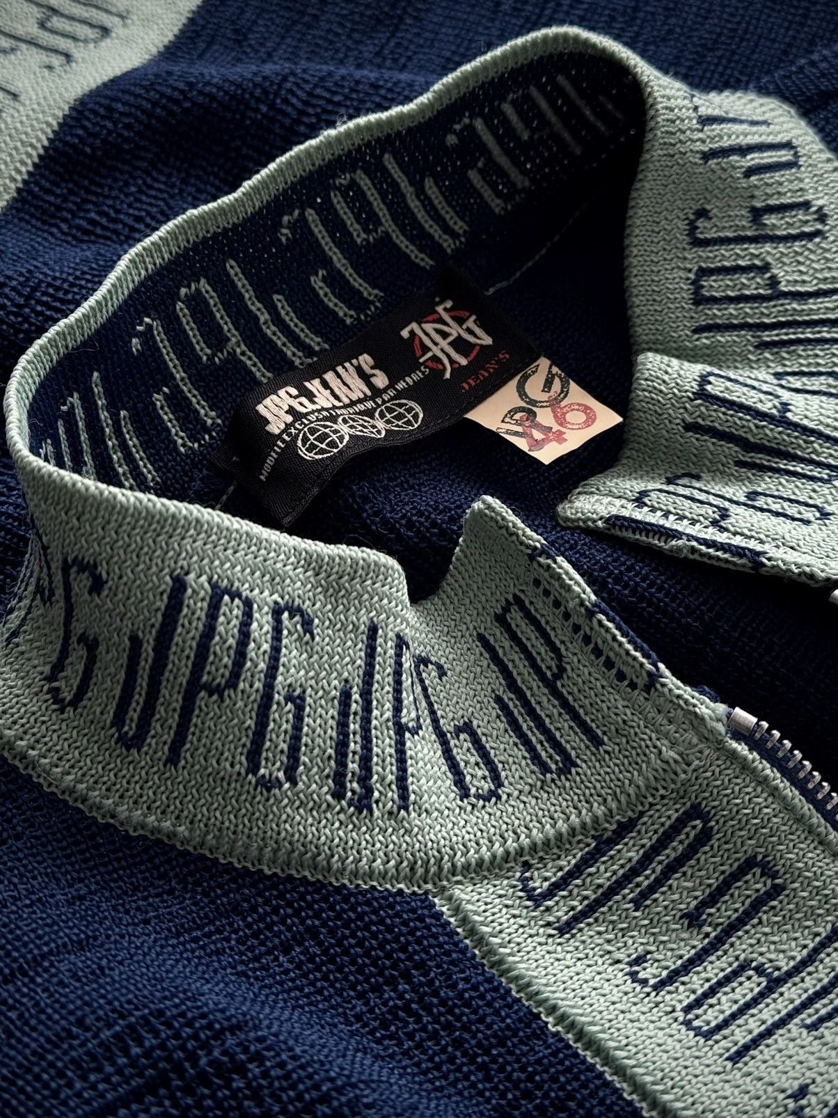 Jean Paul Gaultier Vintage 2000s Jean Paul Gaultier Monogram Knit Top Size M / US 6-8 / IT 42-44 - 6 Thumbnail