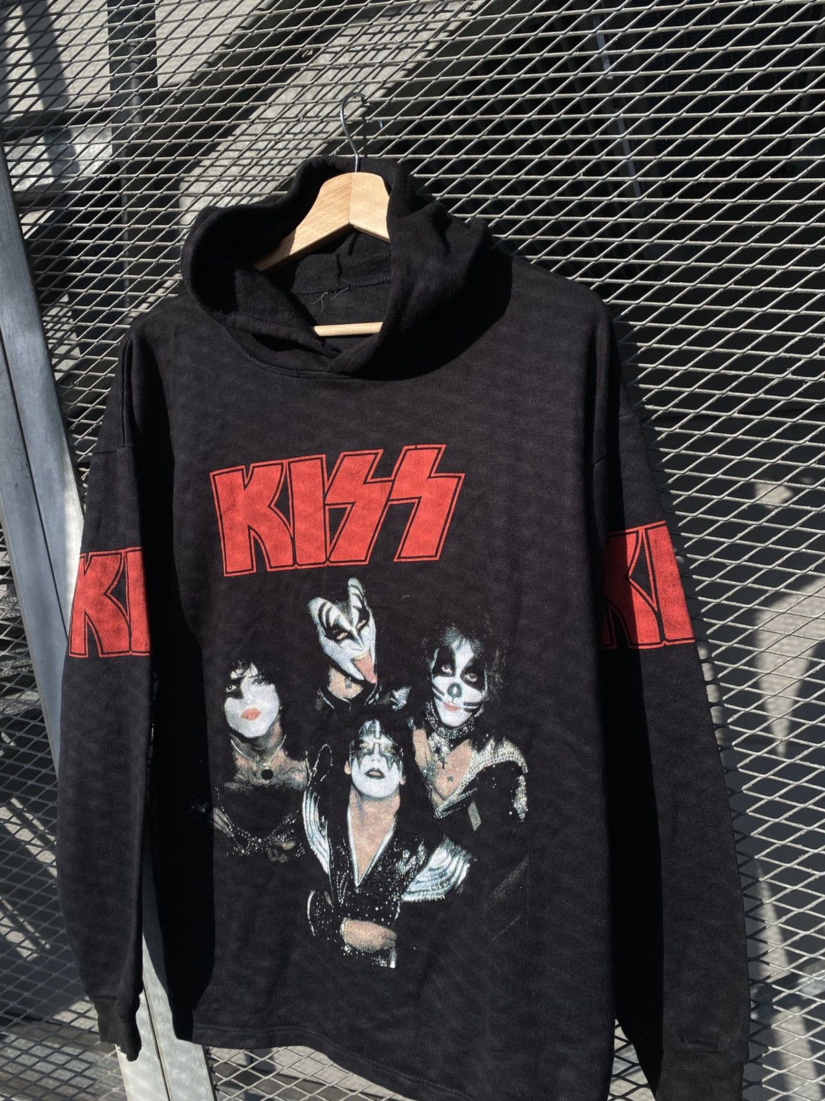 Band Tees Vintage Kiss Rock Overprinted Hoodie Size US M / EU 48-50 / 2 - 4 Thumbnail