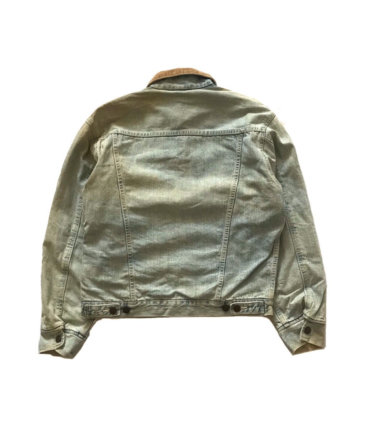 Vintage × Wrangler WRANGLER SPIRIT OF AMERICA TRUCKER JACKET DISTRESSED JEANS Size US M / EU 48-50 / 2 - 3 Thumbnail