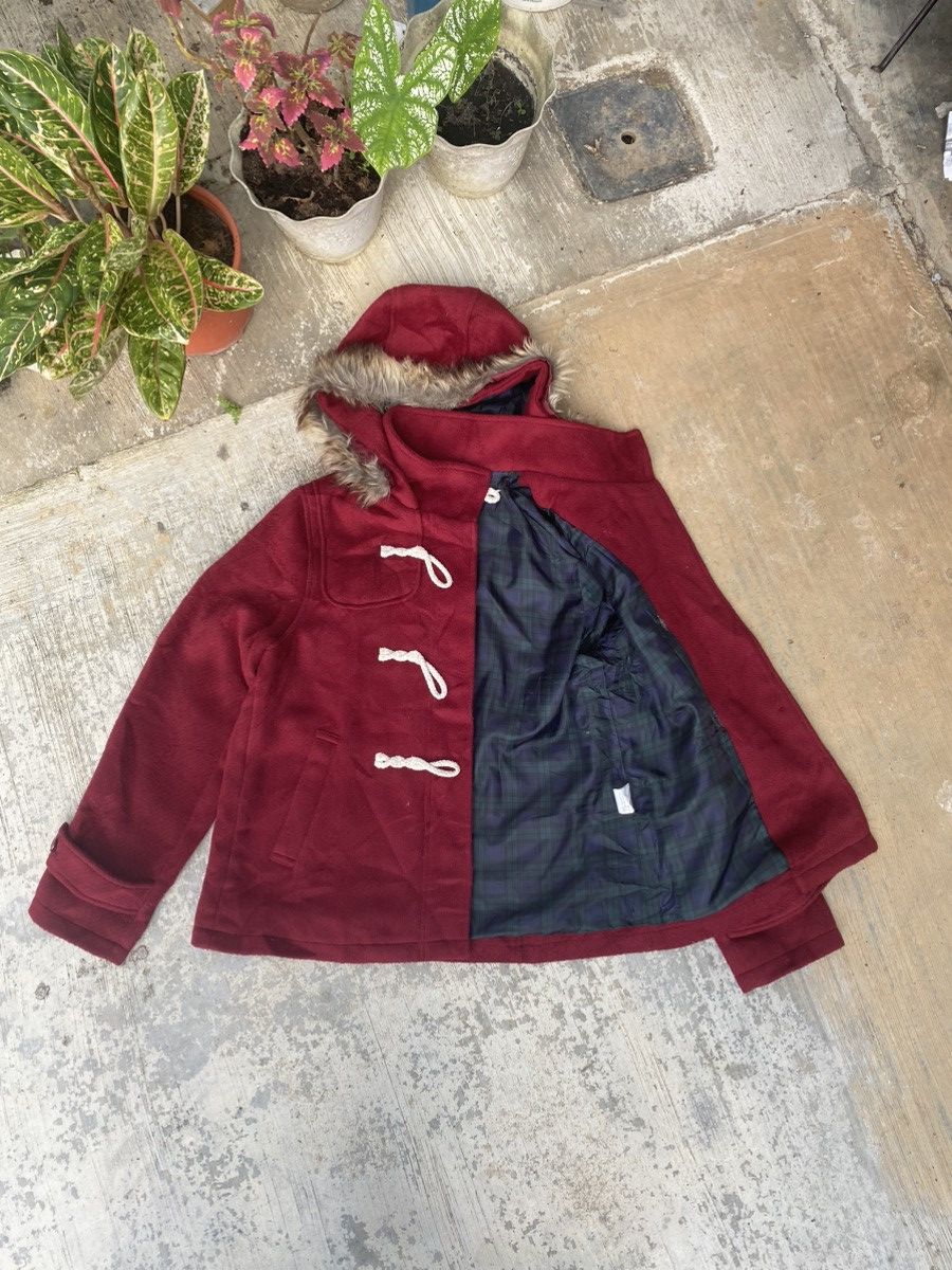 If Six Was Nine × Japanese Brand Double Focus Fur Hooded Duffle Jacket Size M / US 6-8 / IT 42-44 - 5 Thumbnail