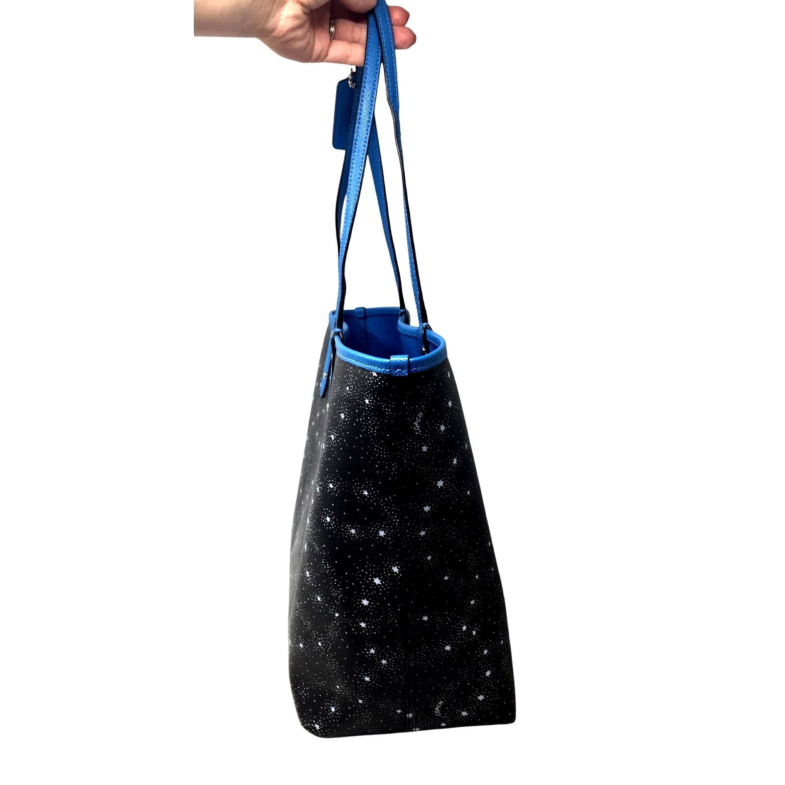 Coach Coach Coated Canvas Reversible City Tote - Starry Sky / Blue Size ONE SIZE - 3 Thumbnail