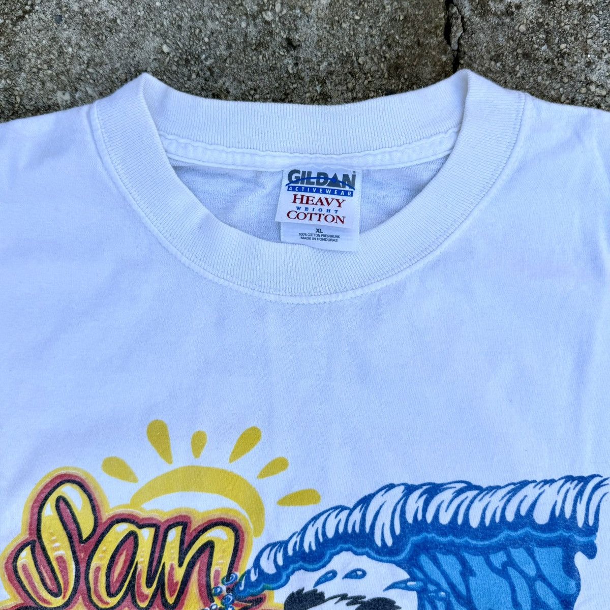 Gildan × Vintage Vintage Y2K San Diego, CA Save The Oceans Panda Surfing Tee Size US XL / EU 56 / 4 - 2 Thumbnail