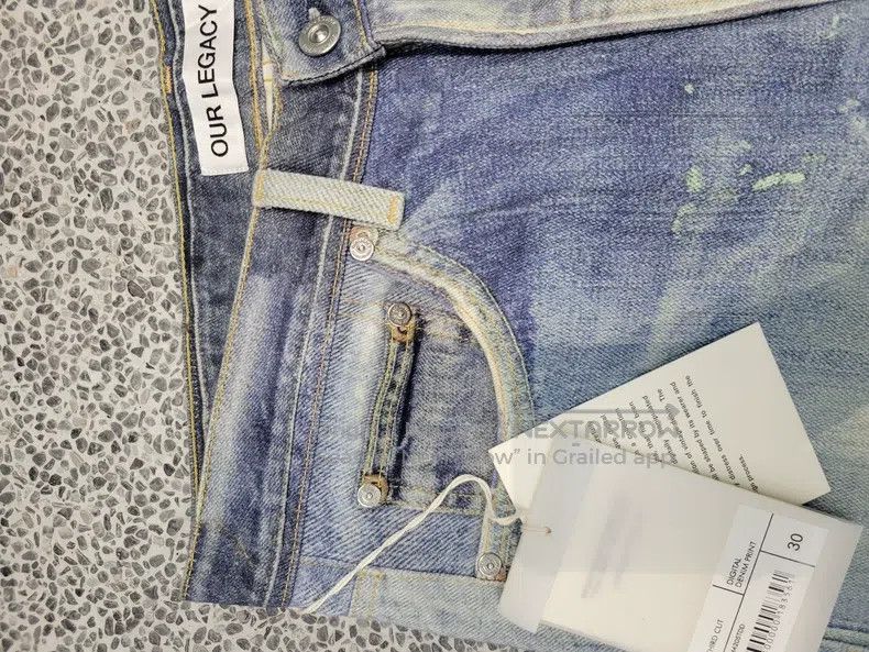 Our Legacy Our Legacy Digital Print Blue Jeans Size US 30 / EU 46 - 3 Thumbnail