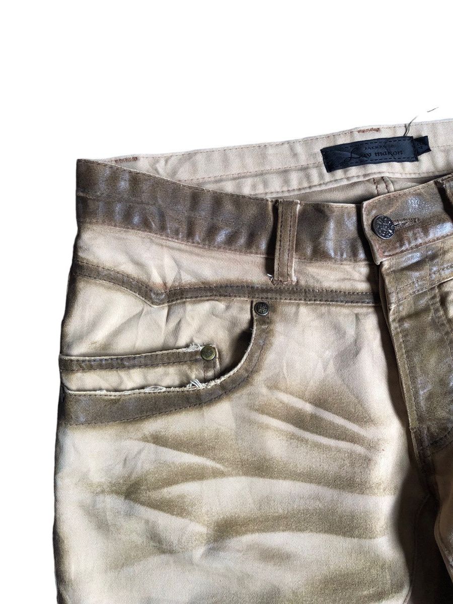 JACKROSE Luv Maison Jack Rose waxed design dirty look pants Size US 30 / EU 46 - 10 Thumbnail