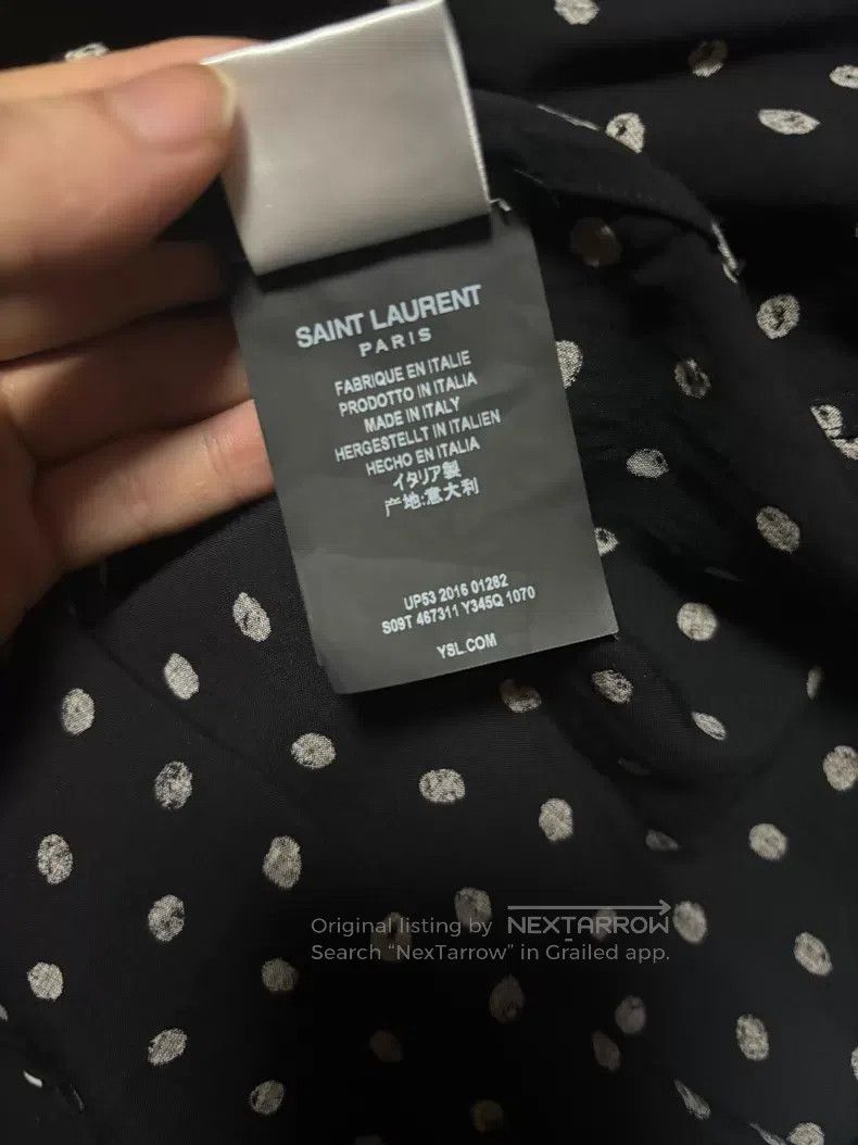 Saint Laurent Paris Saint Laurent Paris size 39 Black and white distressed polk Size US S / EU 44-46 / 1 - 6 Thumbnail