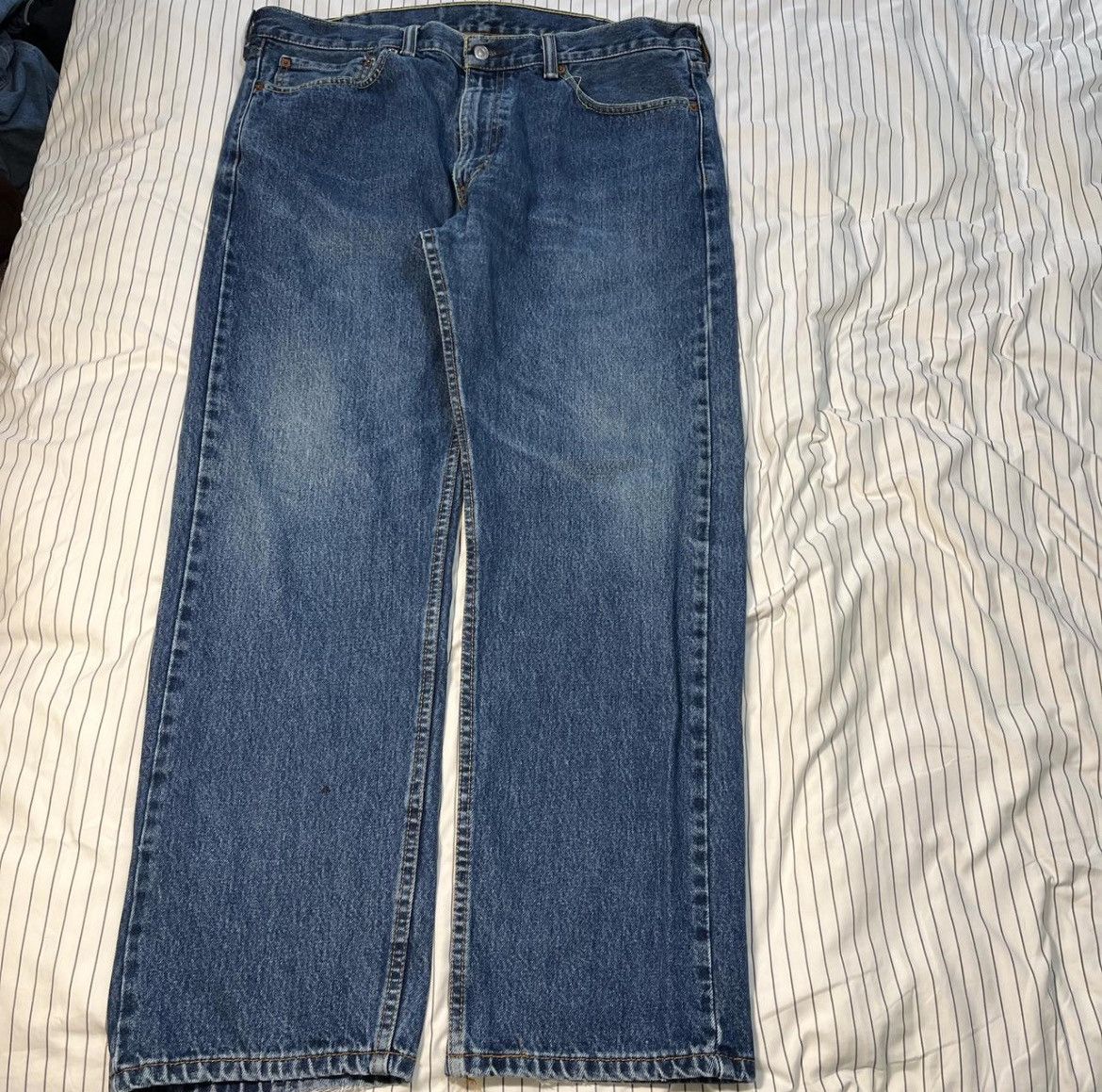Levi's × Vintage 38x30 Levi's 505 Baggy Blue Jeans Size US 38 / EU 54 - 1 Thumbnail