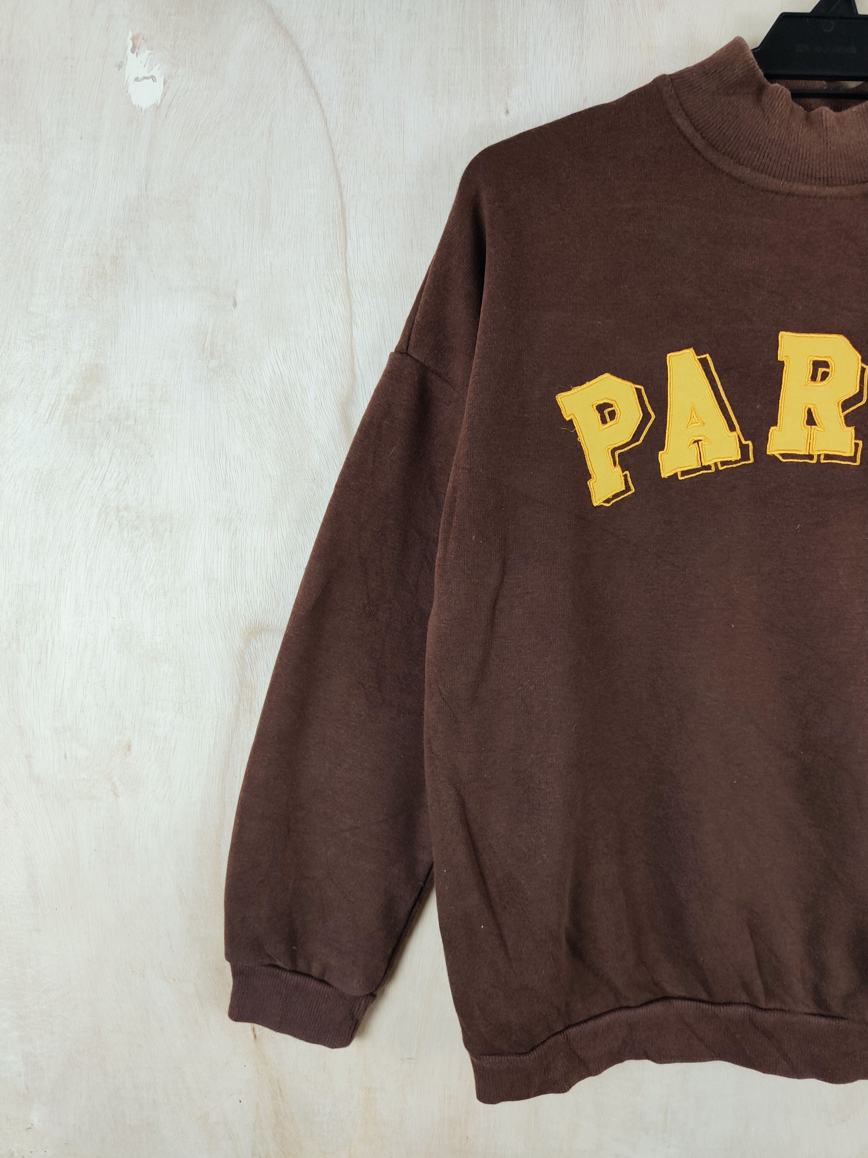 Japanese Brand × Vintage Japan paris Dark Brown Paris Sweatshirts #S2632 Size US M / EU 48-50 / 2 - 3 Thumbnail