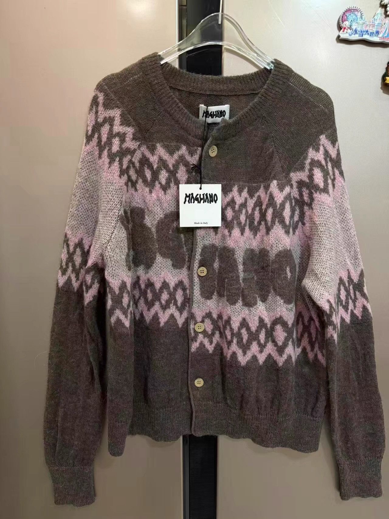 Magliano Magliano Mohair Knitted Cardigan K31 Size US S / EU 44-46 / 1 - 1 Thumbnail
