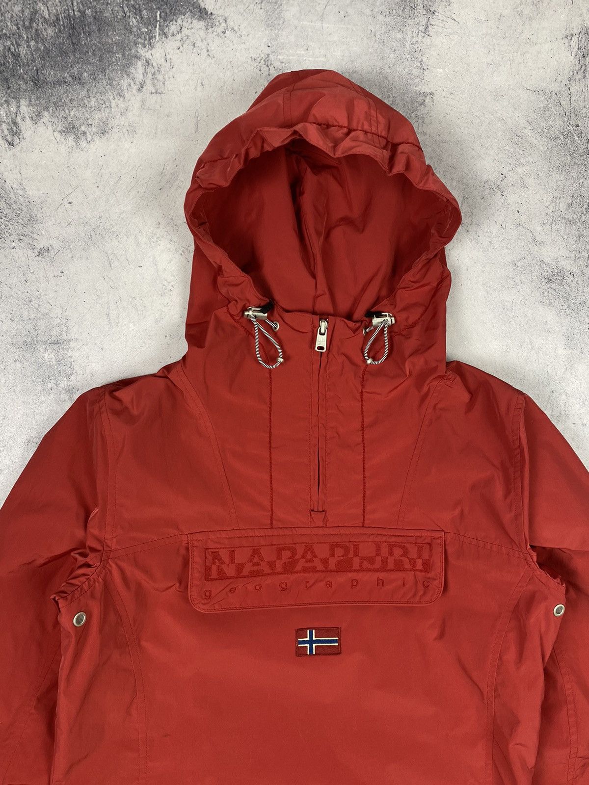 Napapijri Napapijri Rainforest Half Zip Anorak Hooded Nylon Jacket y2k Size M / US 6-8 / IT 42-44 - 4 Thumbnail