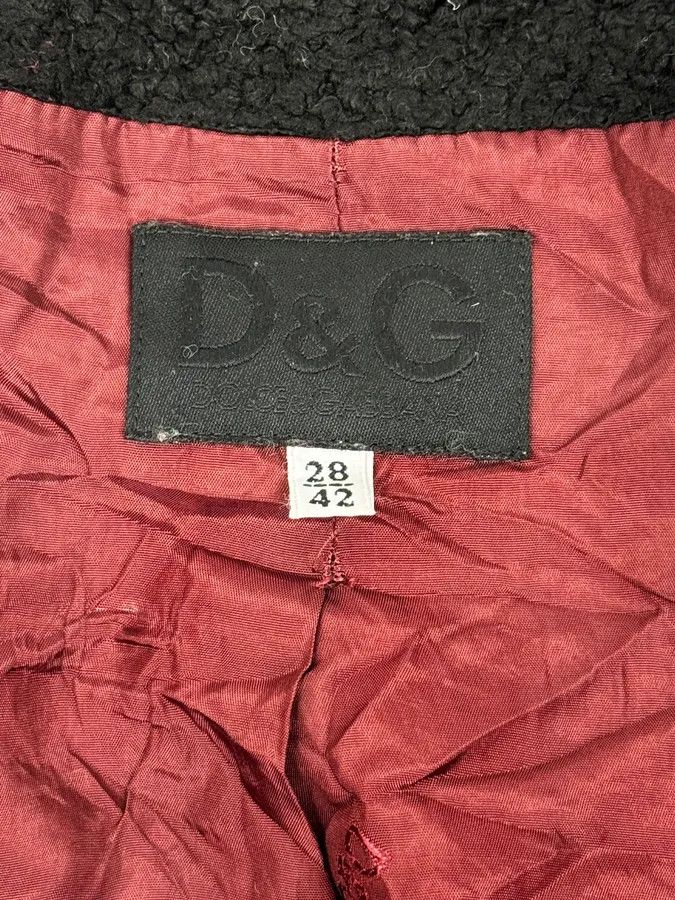 Dolce & Gabbana 2000s Dolce & Gabbana Black Fur Blazer Jacket Size S / US 4 / IT 40 - 11 Thumbnail