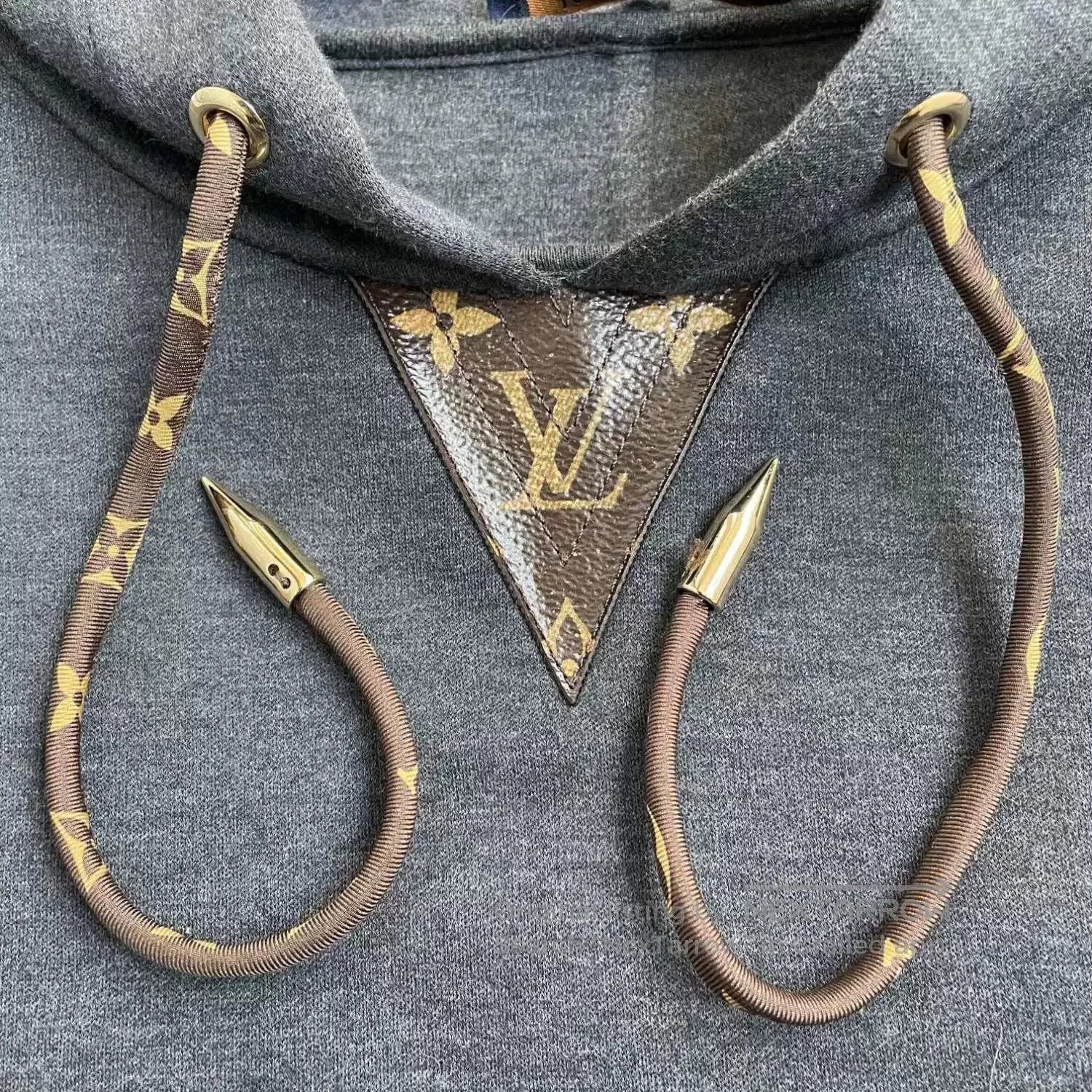 Louis Vuitton louis vuitton gray sleeveless hoodie for women. Size S / US 4 / IT 40 - 3 Thumbnail