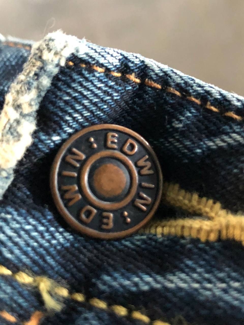Edwin Vintage Edwin Flare Made In Japan Crazy Art Size 31" - 22 Thumbnail