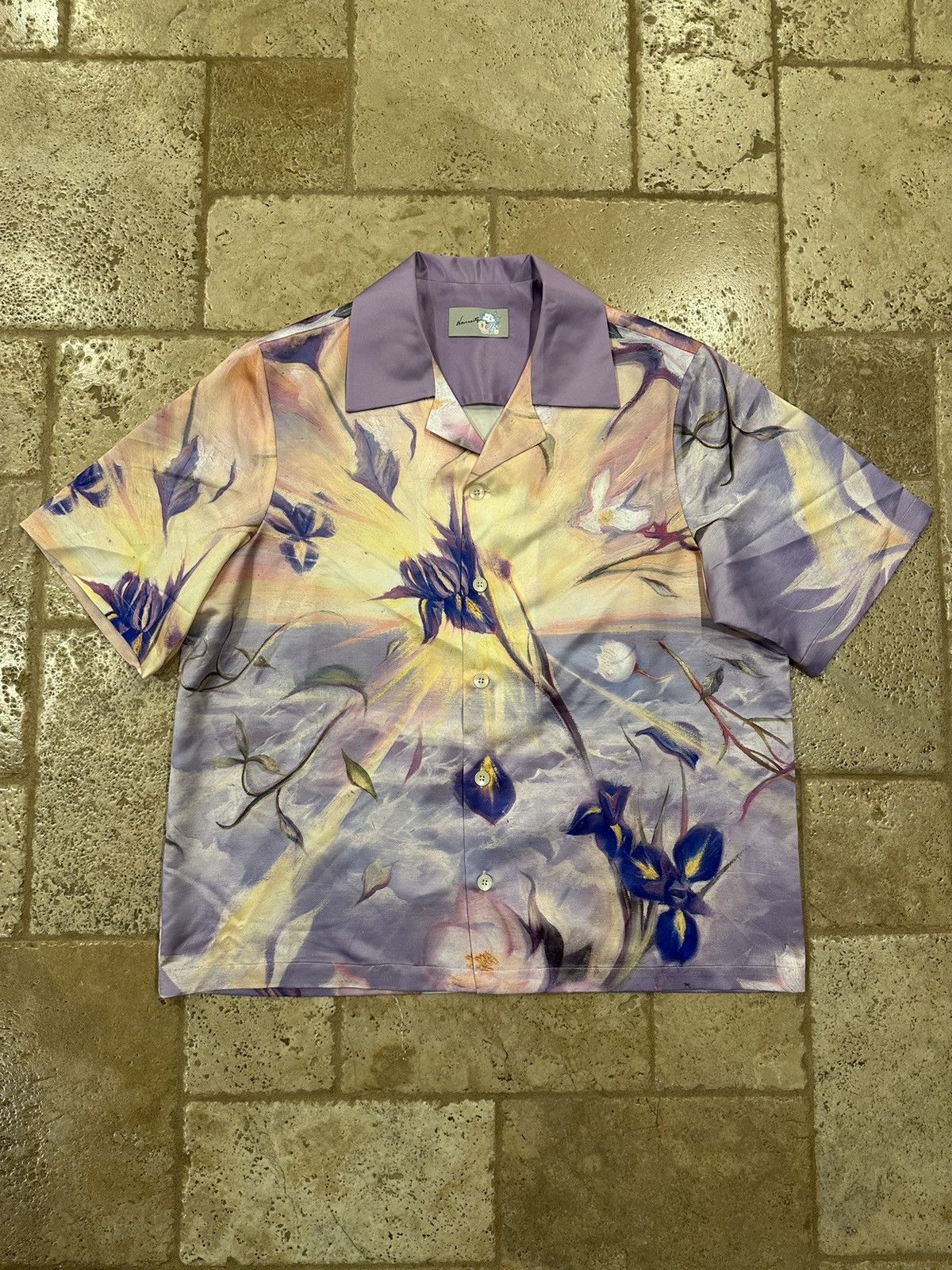 AWGE Necessity Sense x Cozy World Awge A$AP Rocky Silk Shirt Size US L / EU 52-54 / 3 - 4 Thumbnail