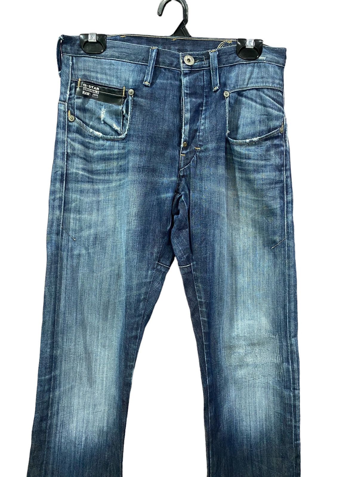G-Star G-Srar Raw Indigo Blue Jeans Diatressed W30” Size US 30 / EU 46 - 2 Thumbnail