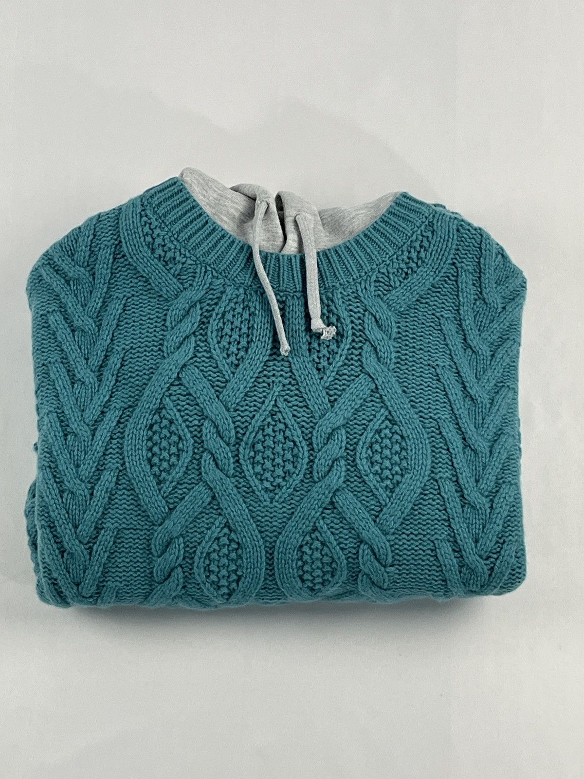 Supreme Supreme Cable Knit Hooded Sweater Size US L / EU 52-54 / 3 - 9 Thumbnail