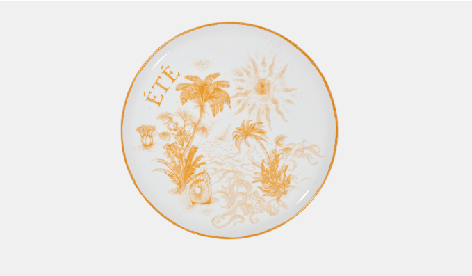 o1bcso1str0324 4 Set Dinner Plates in Multicolor