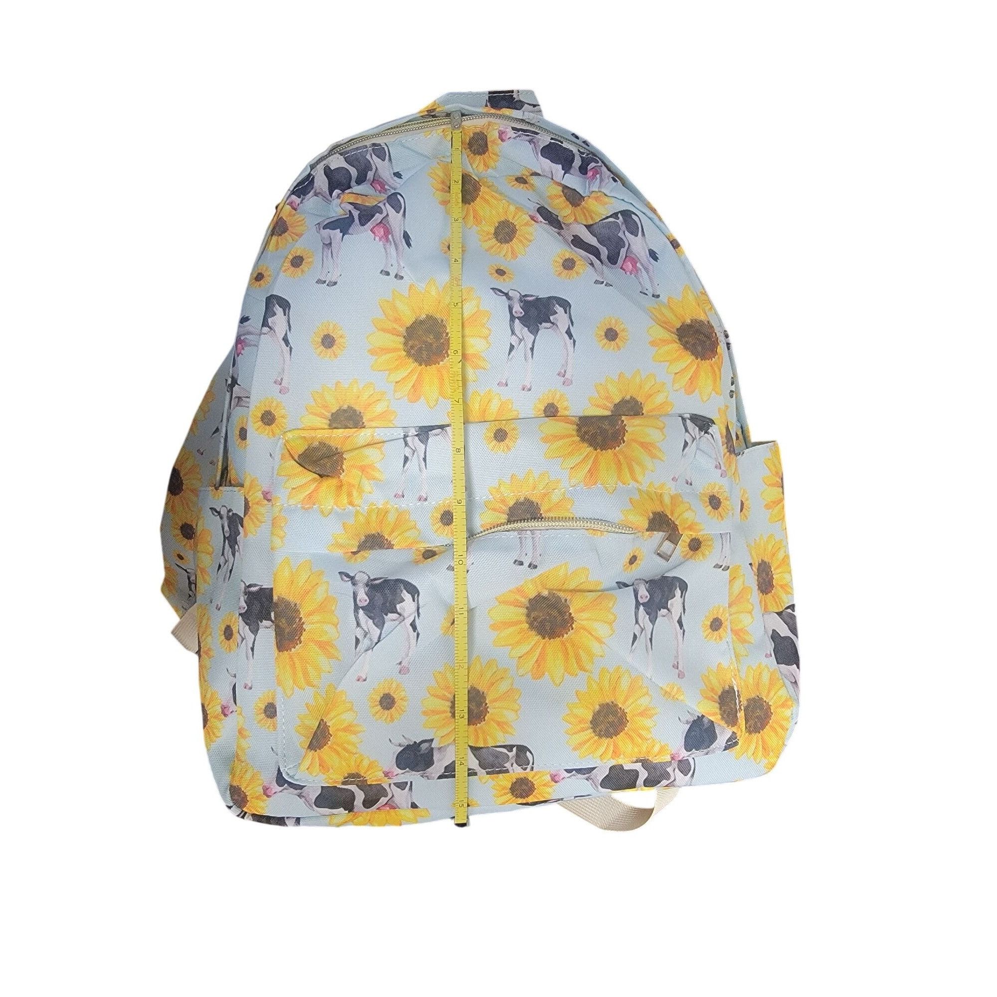Other Cows and Sunflowers Yellow Flower Girls Backpack Size ONE SIZE - 15 Thumbnail
