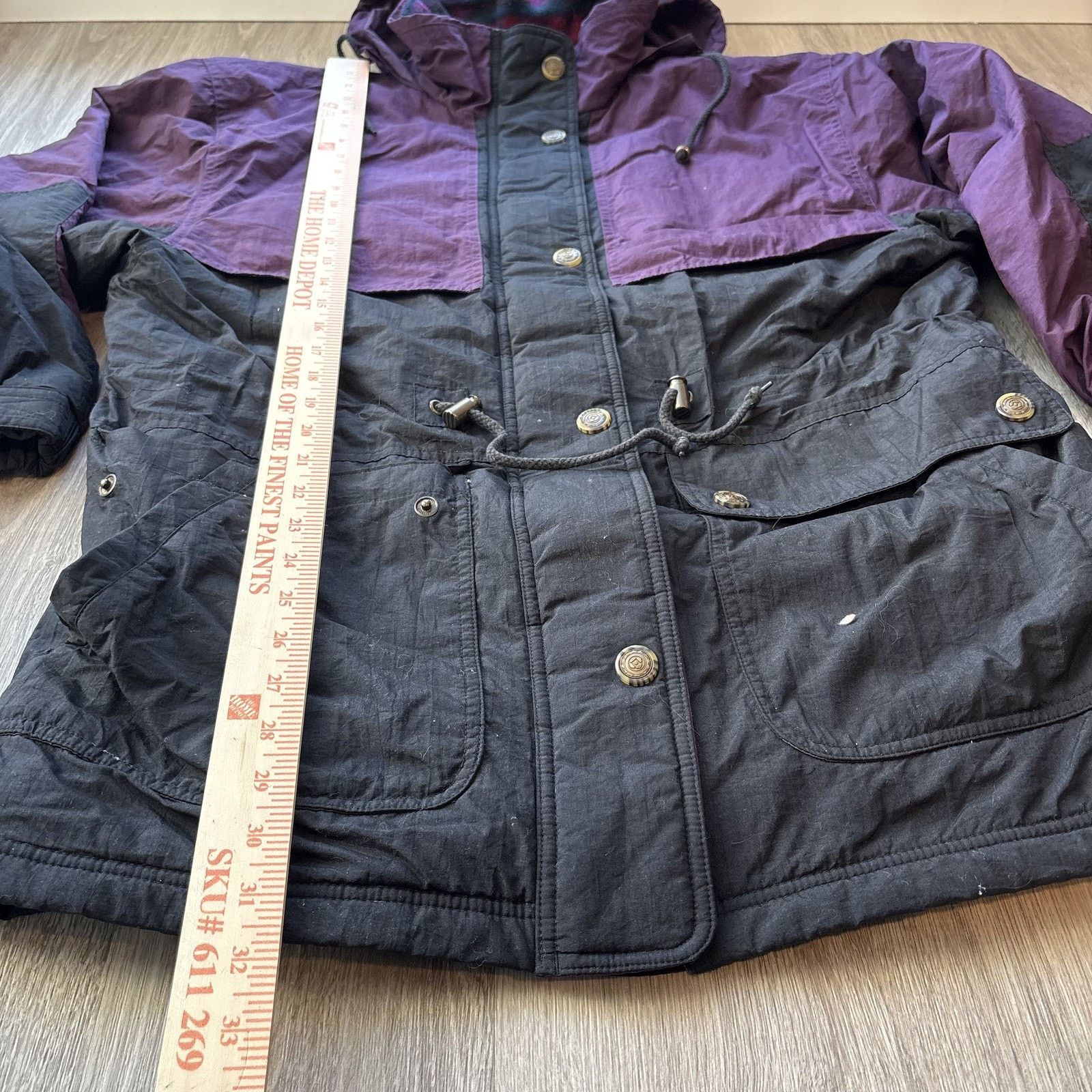 Pacific Trail Pacific Trail Womens Vintage 90s Ski Jacket Purple Black Size L / US 10 / IT 46 - 6 Thumbnail