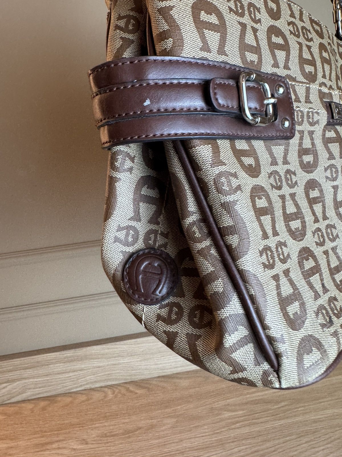 Aigner Etienne Aigner brown monogram y2k bag Size ONE SIZE - 5 Thumbnail