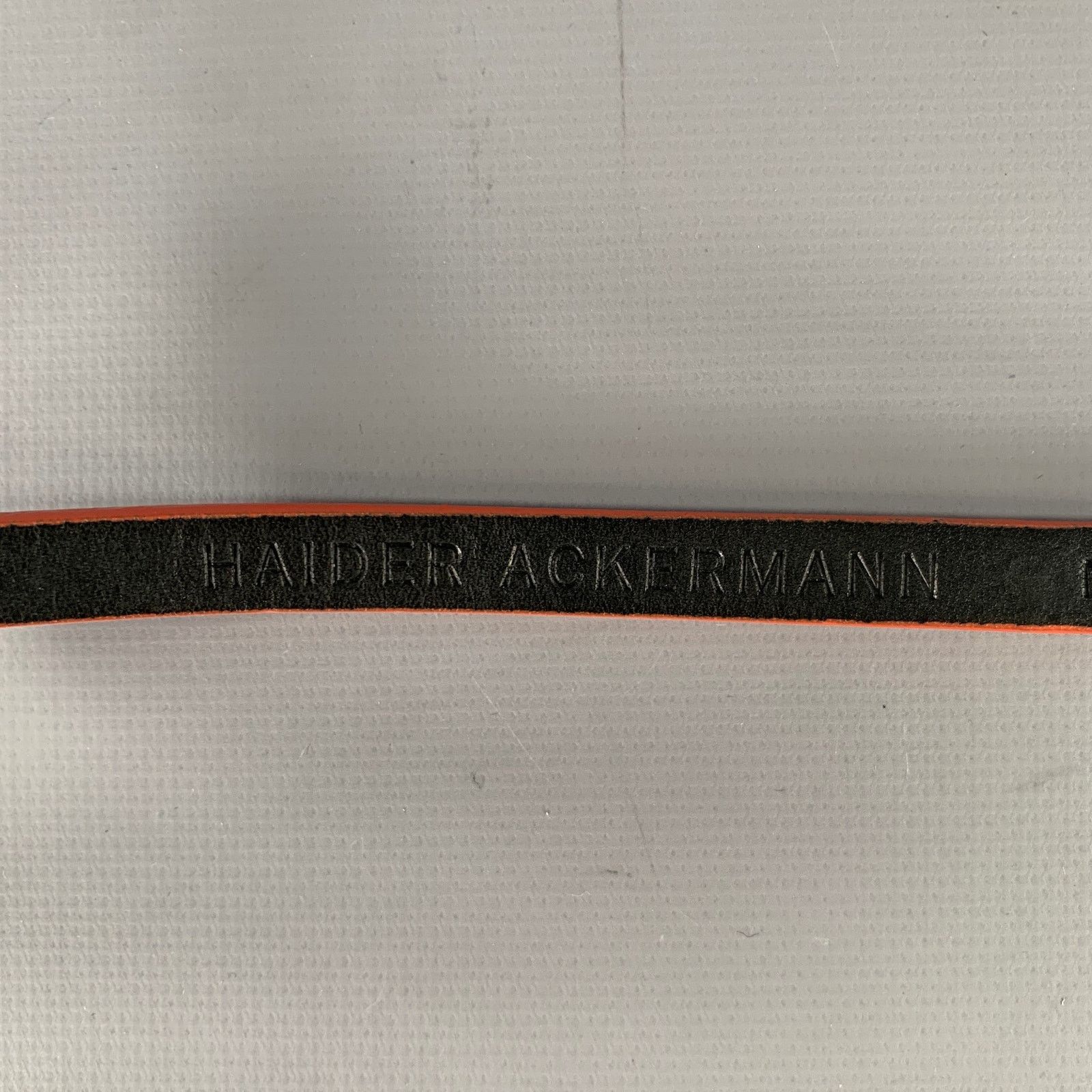 Haider Ackermann HAIDER ACKERMANN Size S Orange Crackled Leather Belt Size 32 - 5 Thumbnail