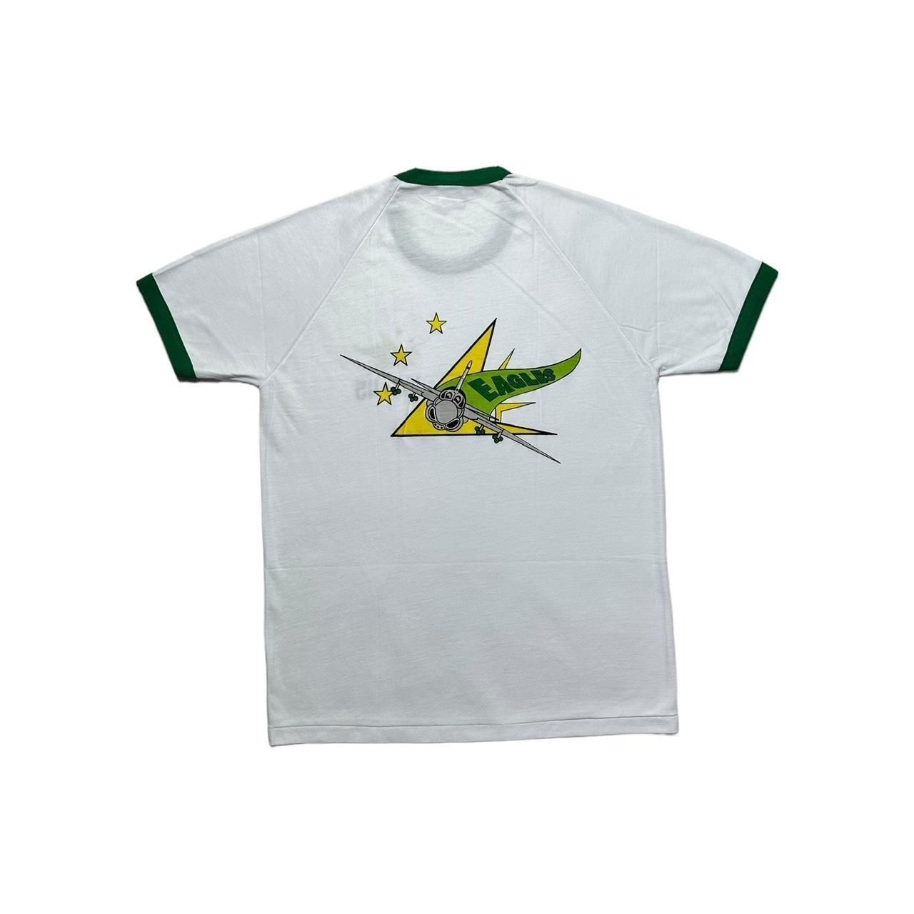 Hanes × Vintage Vintage Eagles VA-115 Plane Ringer T-Shirt Size US XL / EU 56 / 4 - 1 Thumbnail