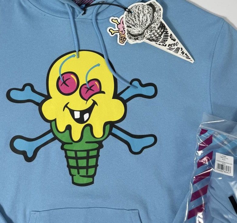 Icecream ICECREAM Cones &Bones Blue Hoodie from Billionaire Boys Club Size US L / EU 52-54 / 3 - 4 Thumbnail