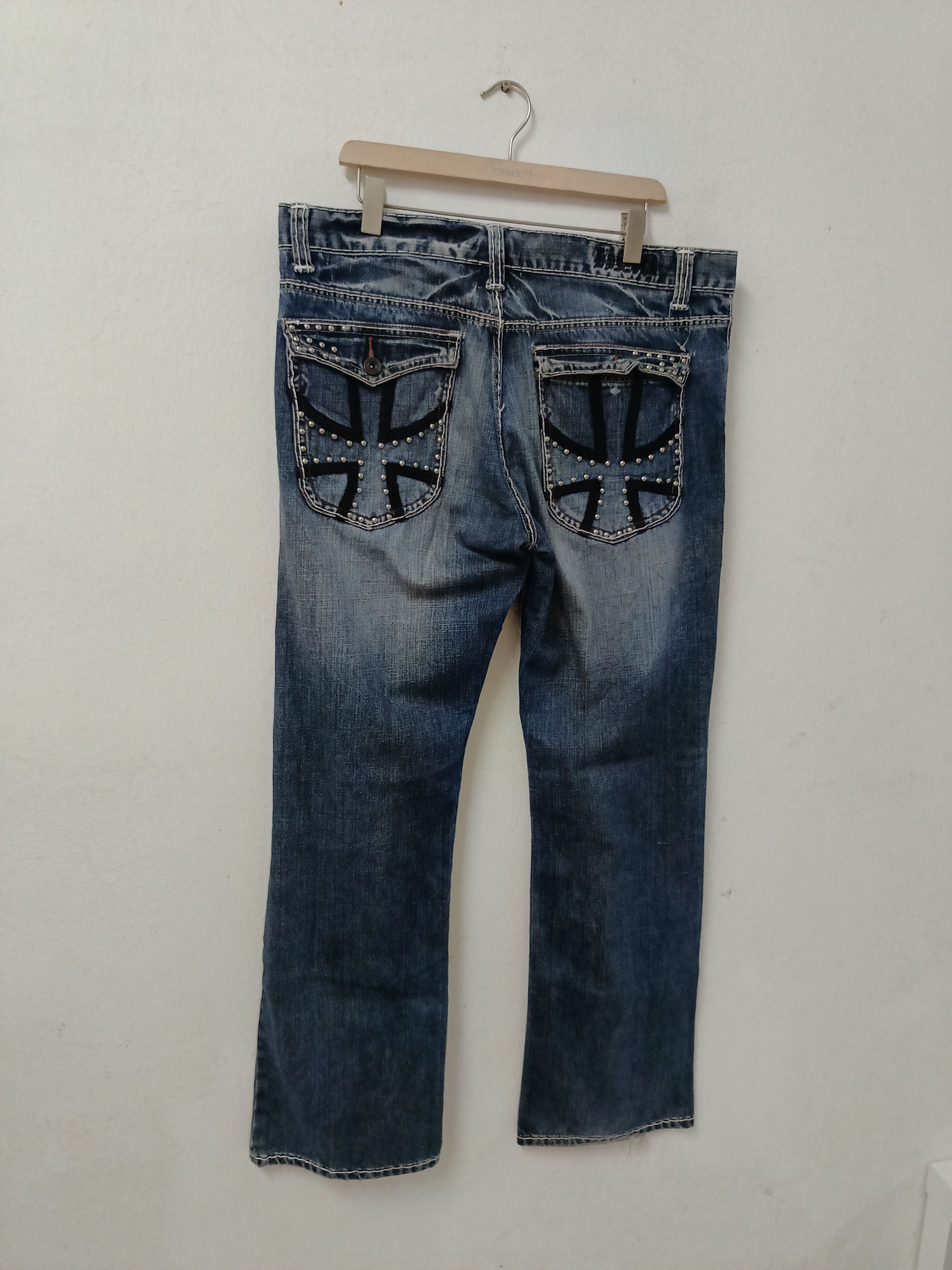 14th Addiction Japanese Brand punk Chrome Hearts Inspired Jeans Size US 38 / EU 54 - 2 Thumbnail