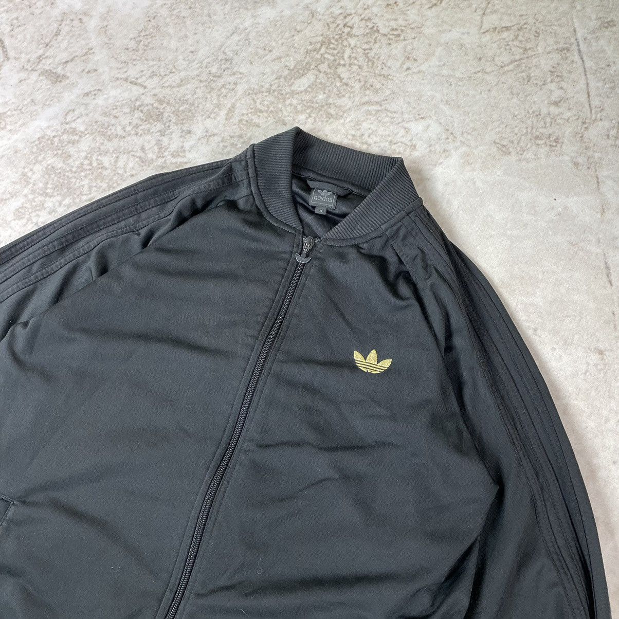 Adidas × Vintage Vintage Adidas Originals Stripe Big Logo Track Bomber Jacket Size US M / EU 48-50 / 2 - 7 Thumbnail