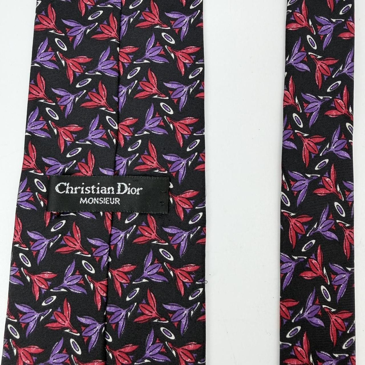Dior Christian Dior Silk Necktie Blue 922 A Size ONE SIZE - 1 Thumbnail