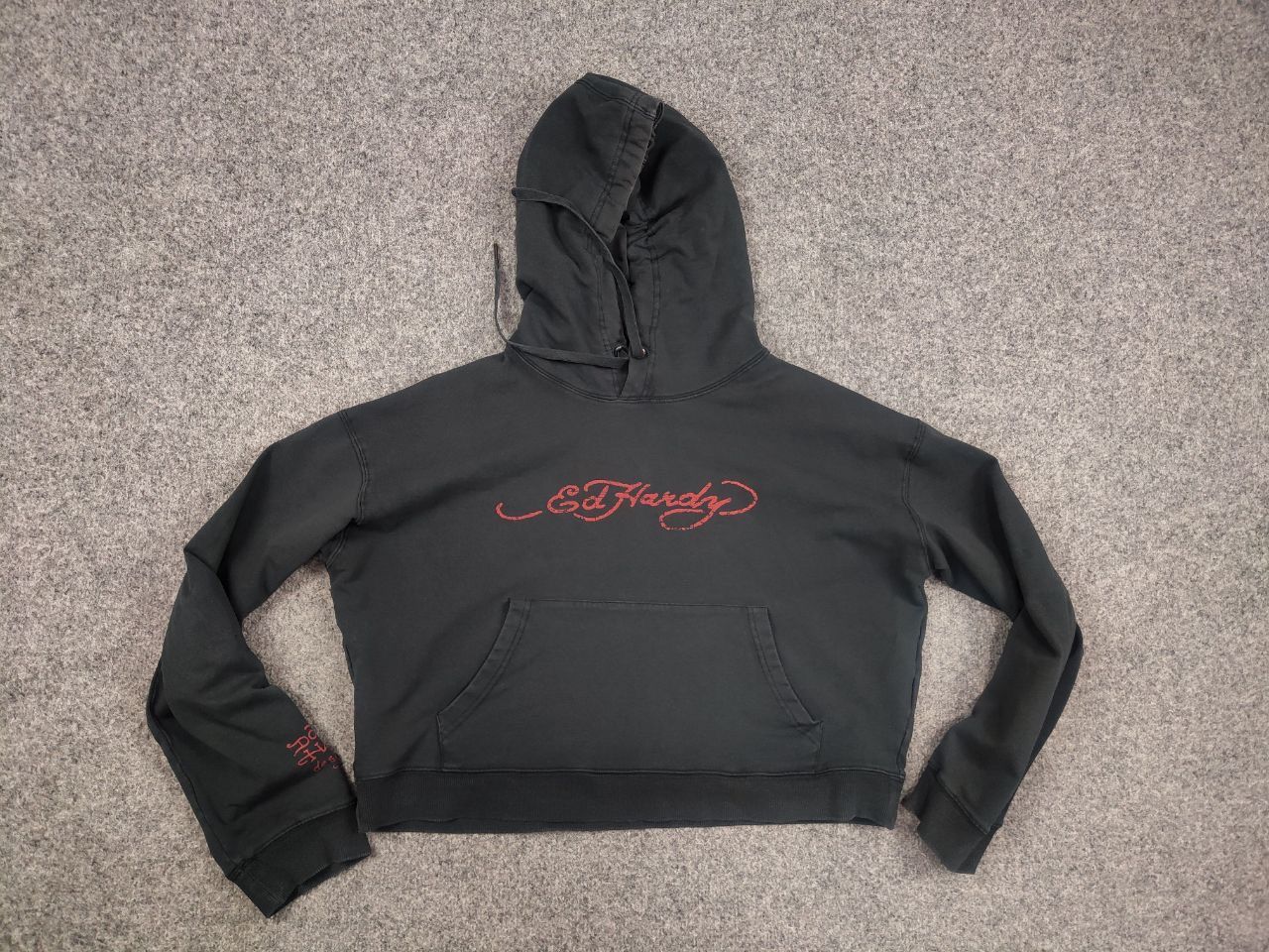 Ed Hardy Ed hardy La Road Tiger Cropped Hoodie Vintage Y2K Style Size L / US 10 / IT 46 - 7 Thumbnail